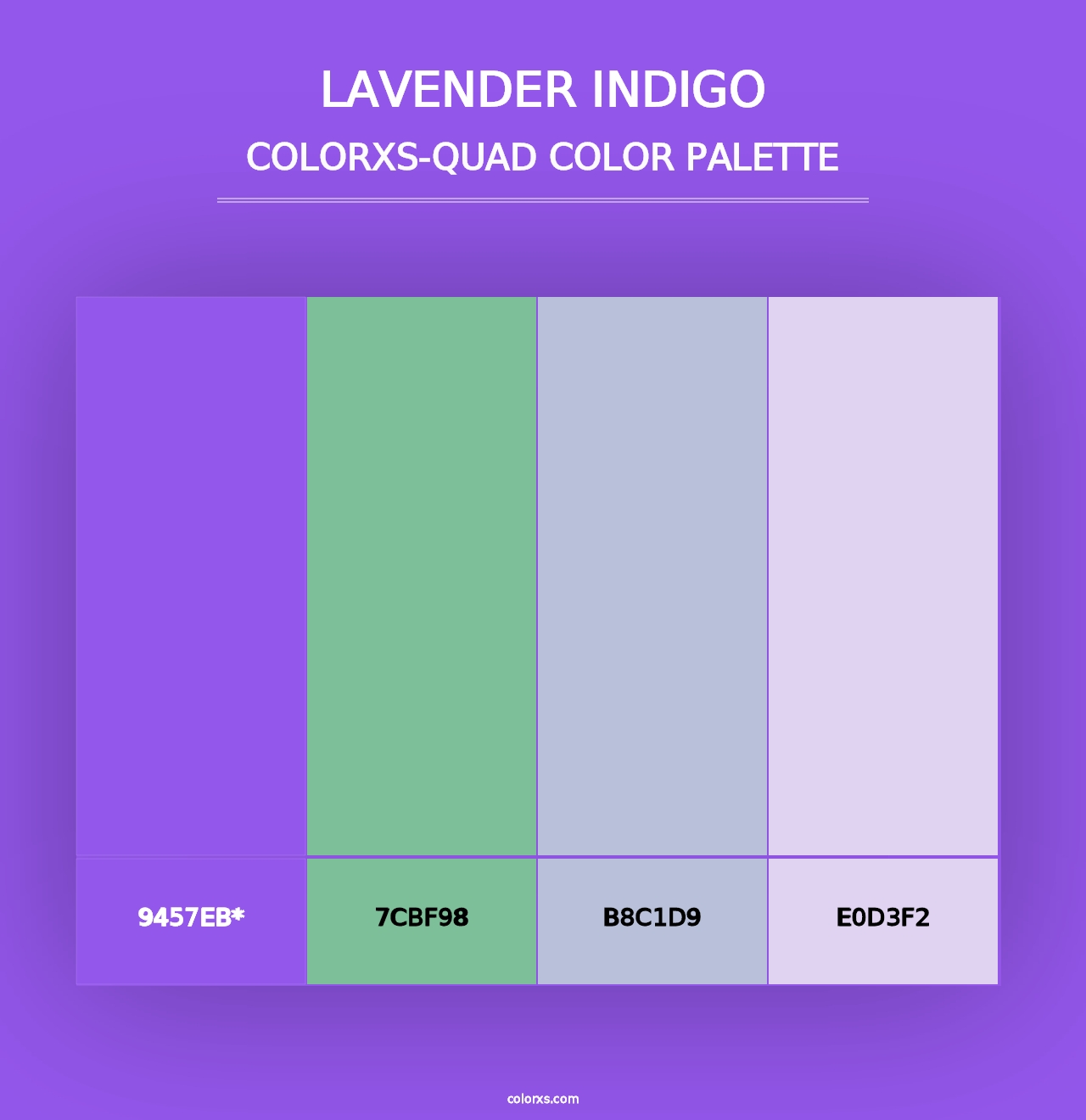 Lavender Indigo - Colorxs Quad Palette