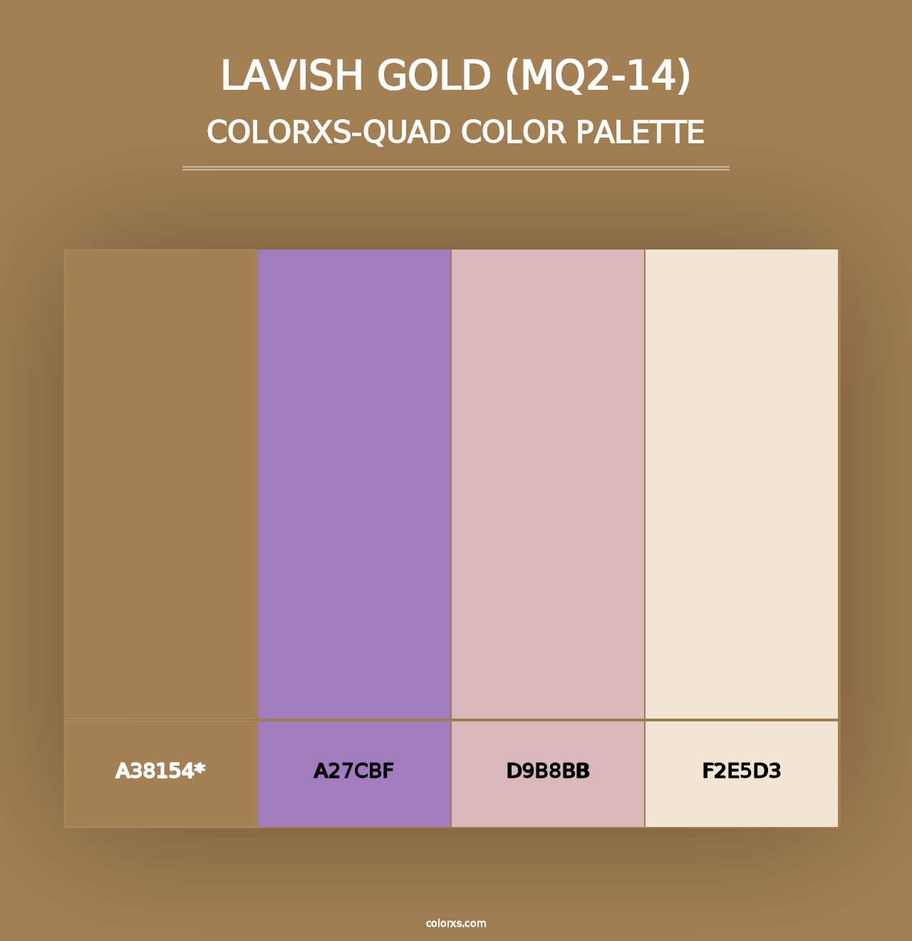 Lavish Gold (MQ2-14) - Colorxs Quad Palette