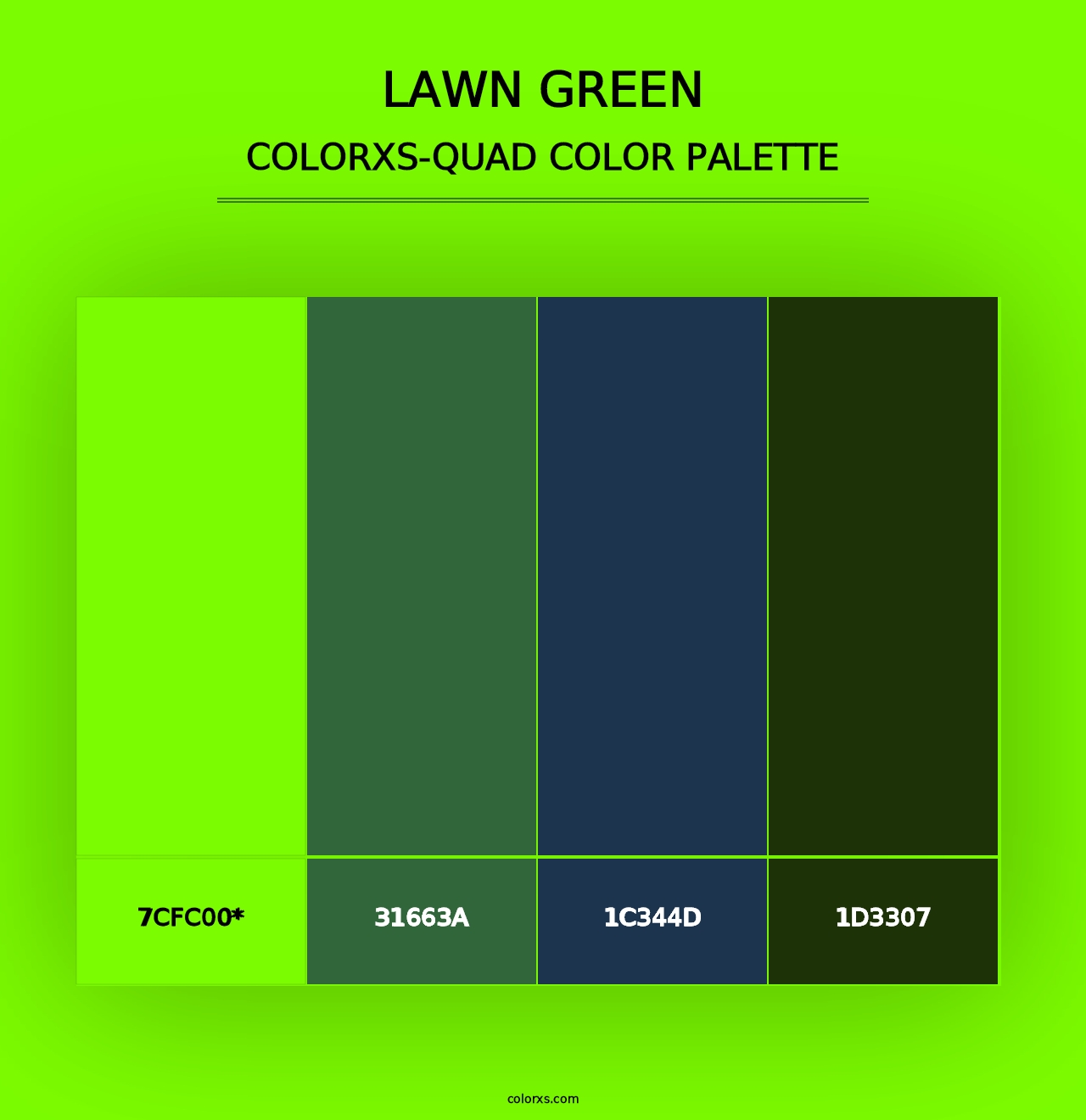 Lawn Green - Colorxs Quad Palette