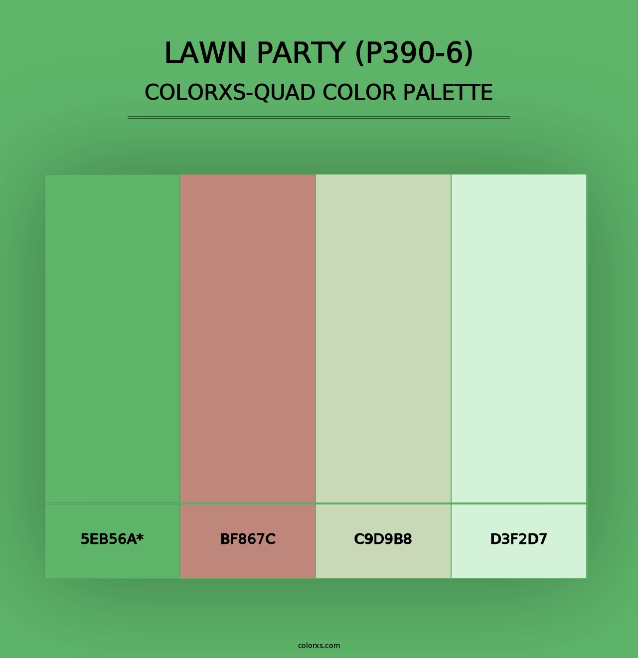 Lawn Party (P390-6) - Colorxs Quad Palette