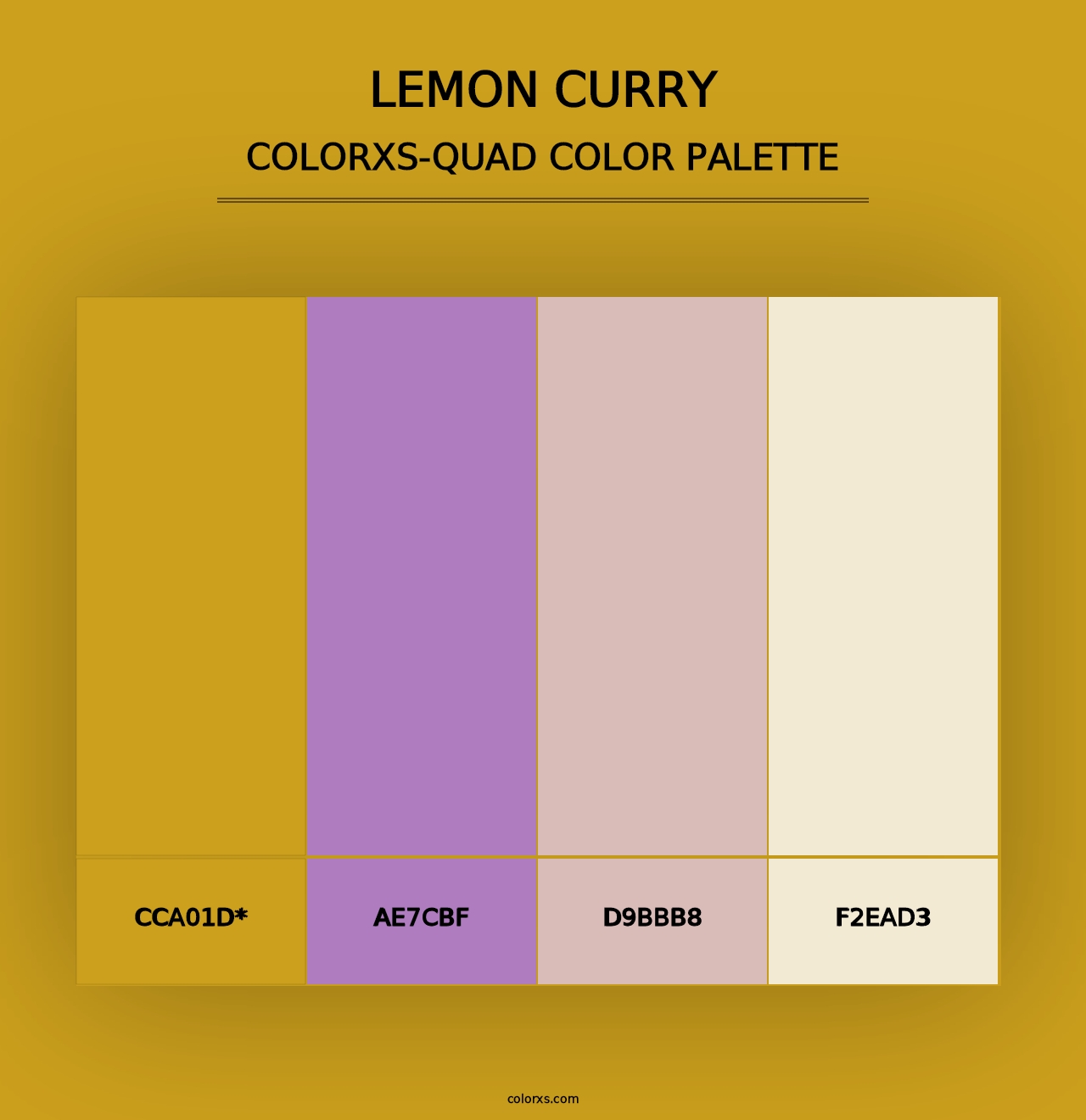 Lemon Curry - Colorxs Quad Palette