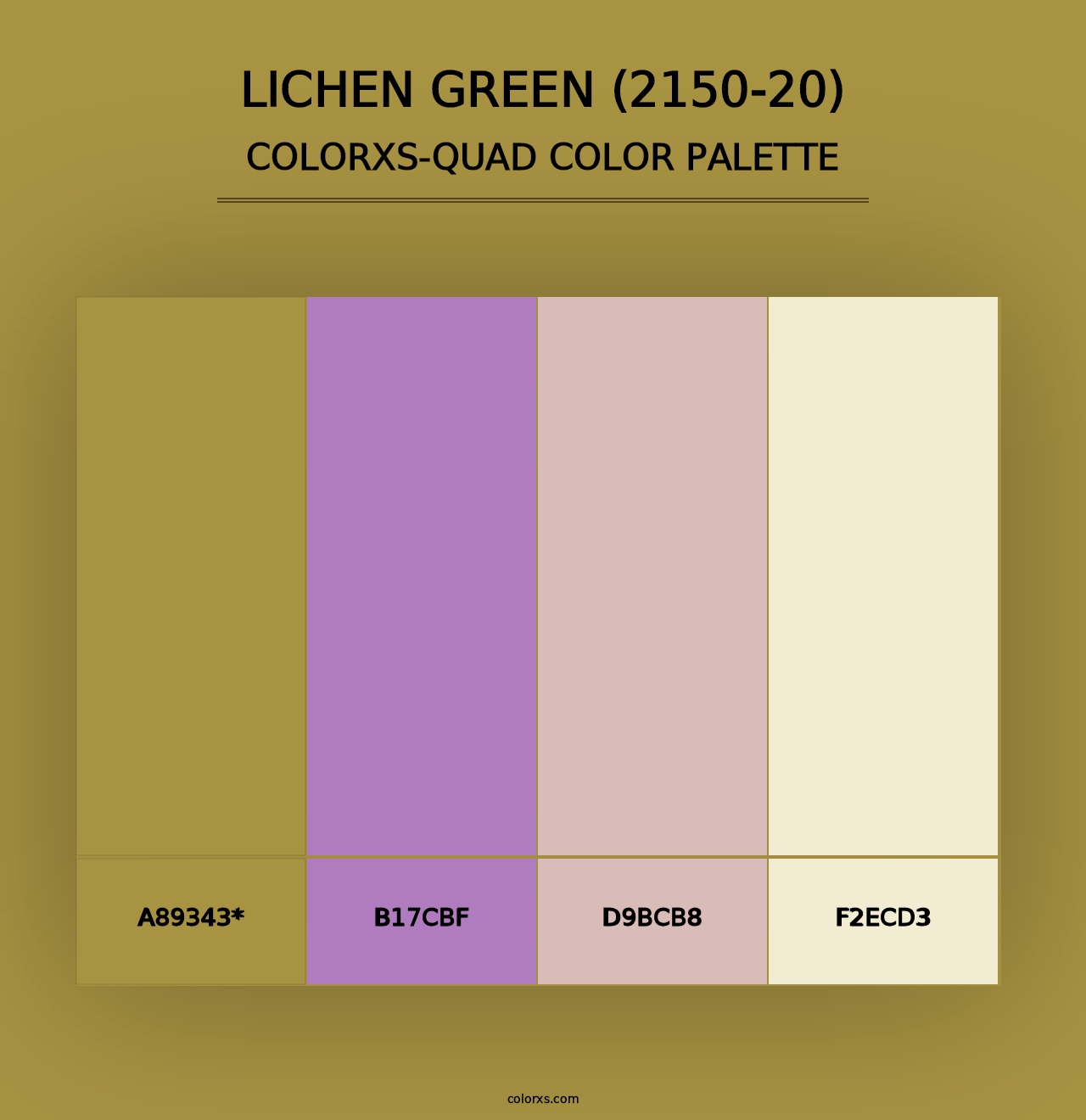 Lichen Green (2150-20) - Colorxs Quad Palette