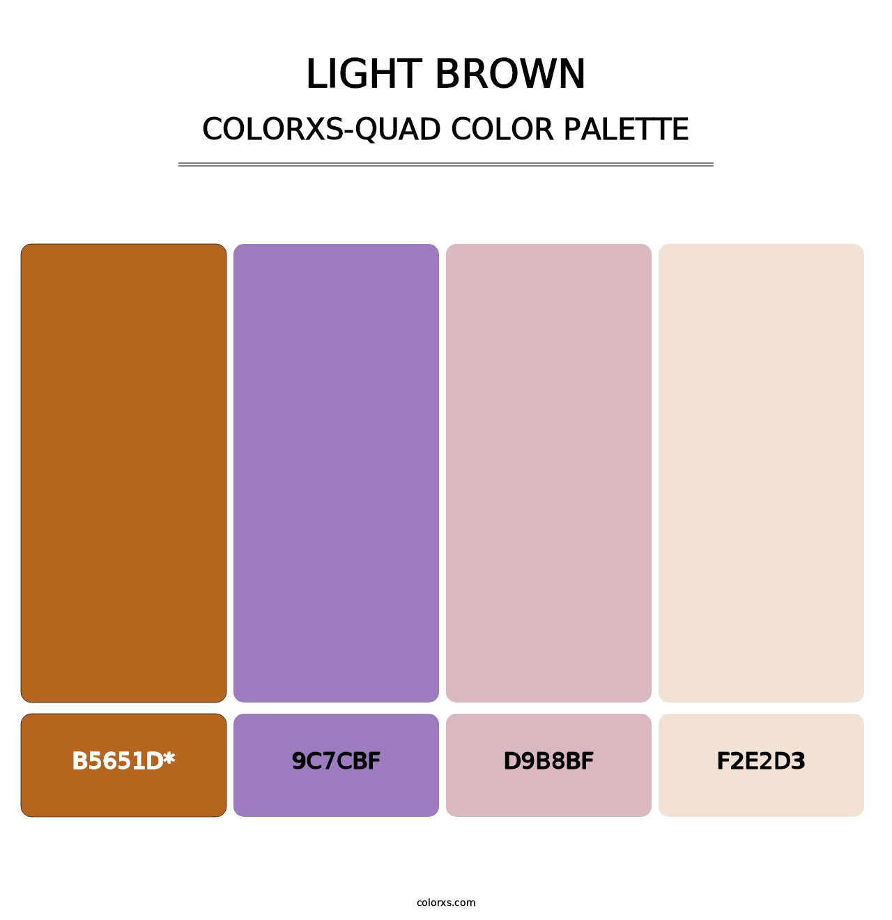 Light Brown - Colorxs Quad Palette