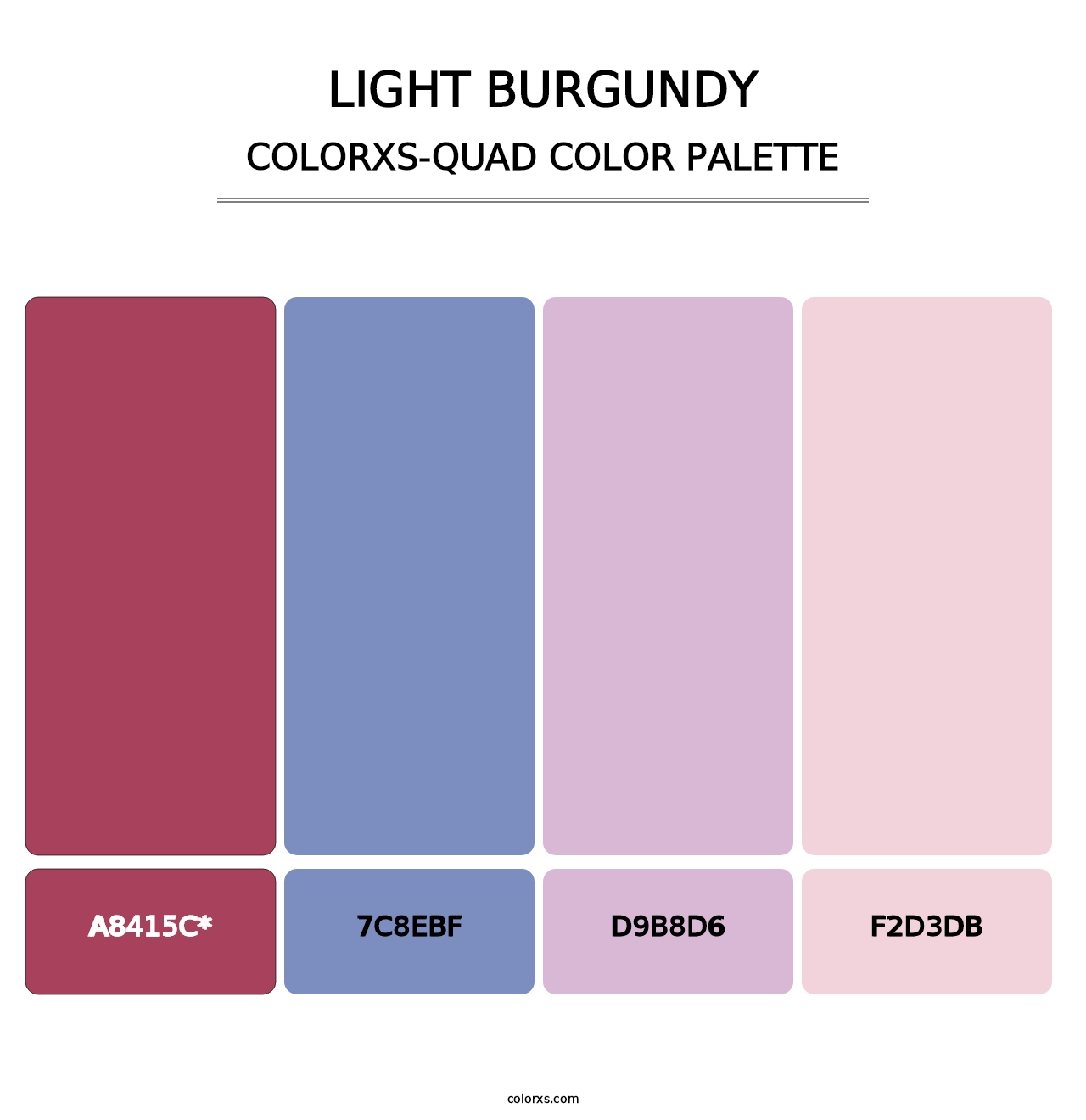 Light Burgundy - Colorxs Quad Palette