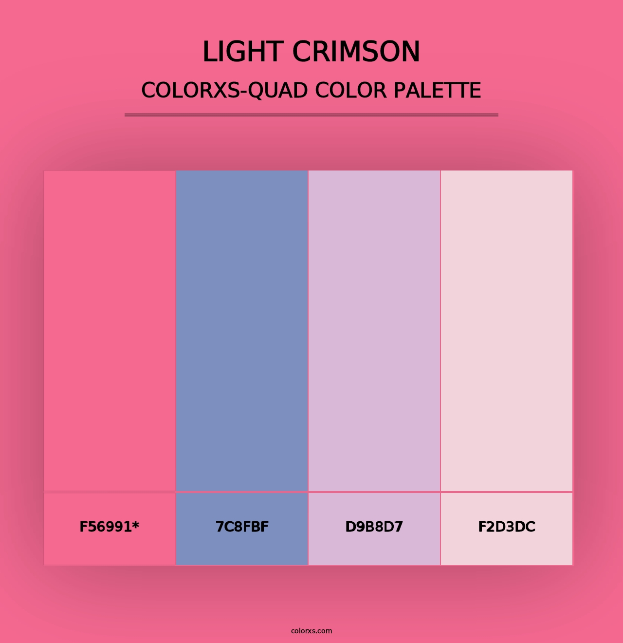 Light Crimson - Colorxs Quad Palette