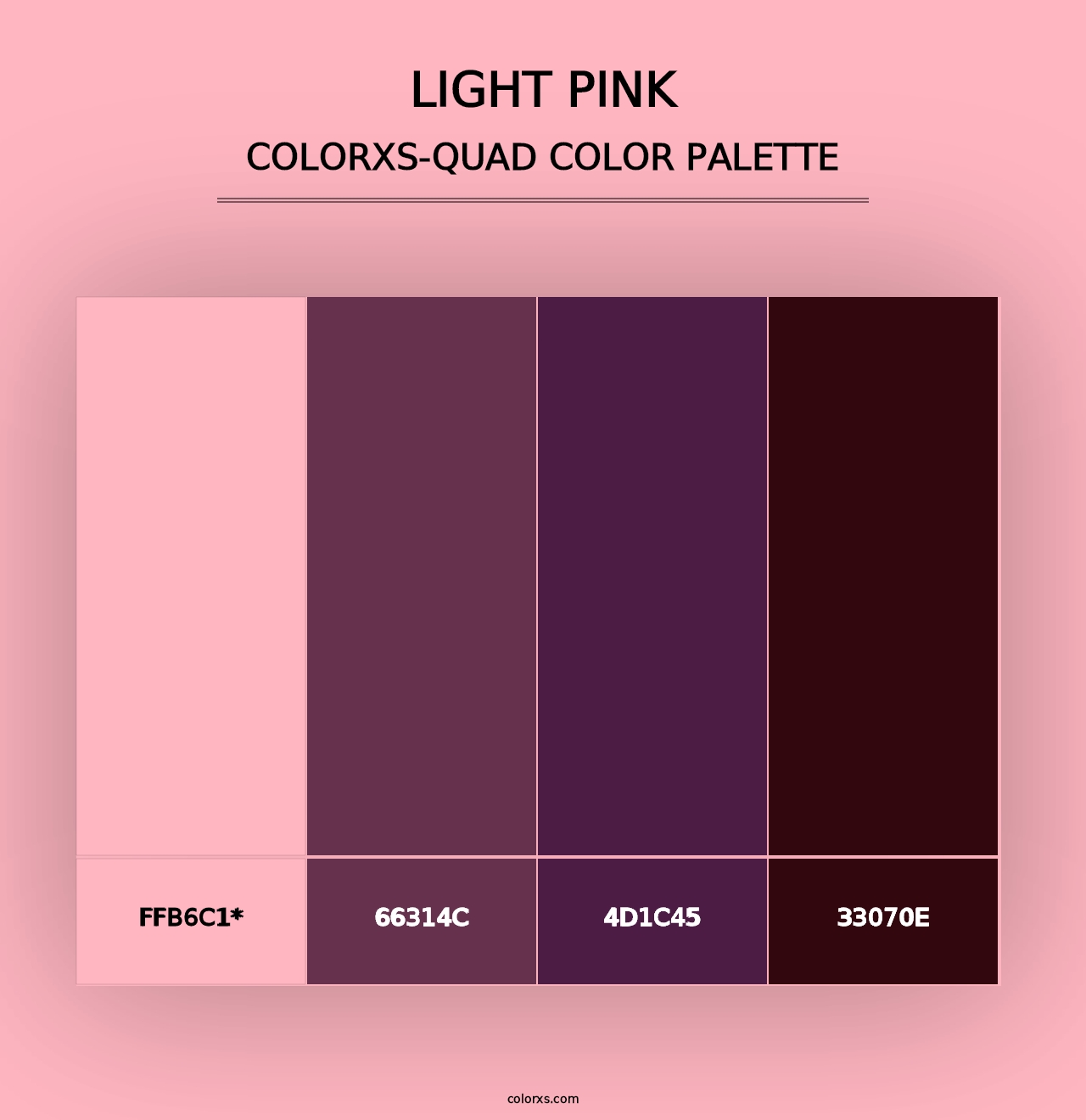 Light Pink - Colorxs Quad Palette