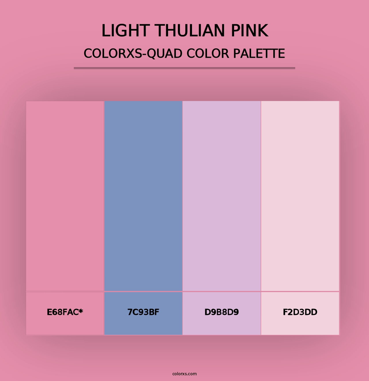 Light Thulian pink - Colorxs Quad Palette