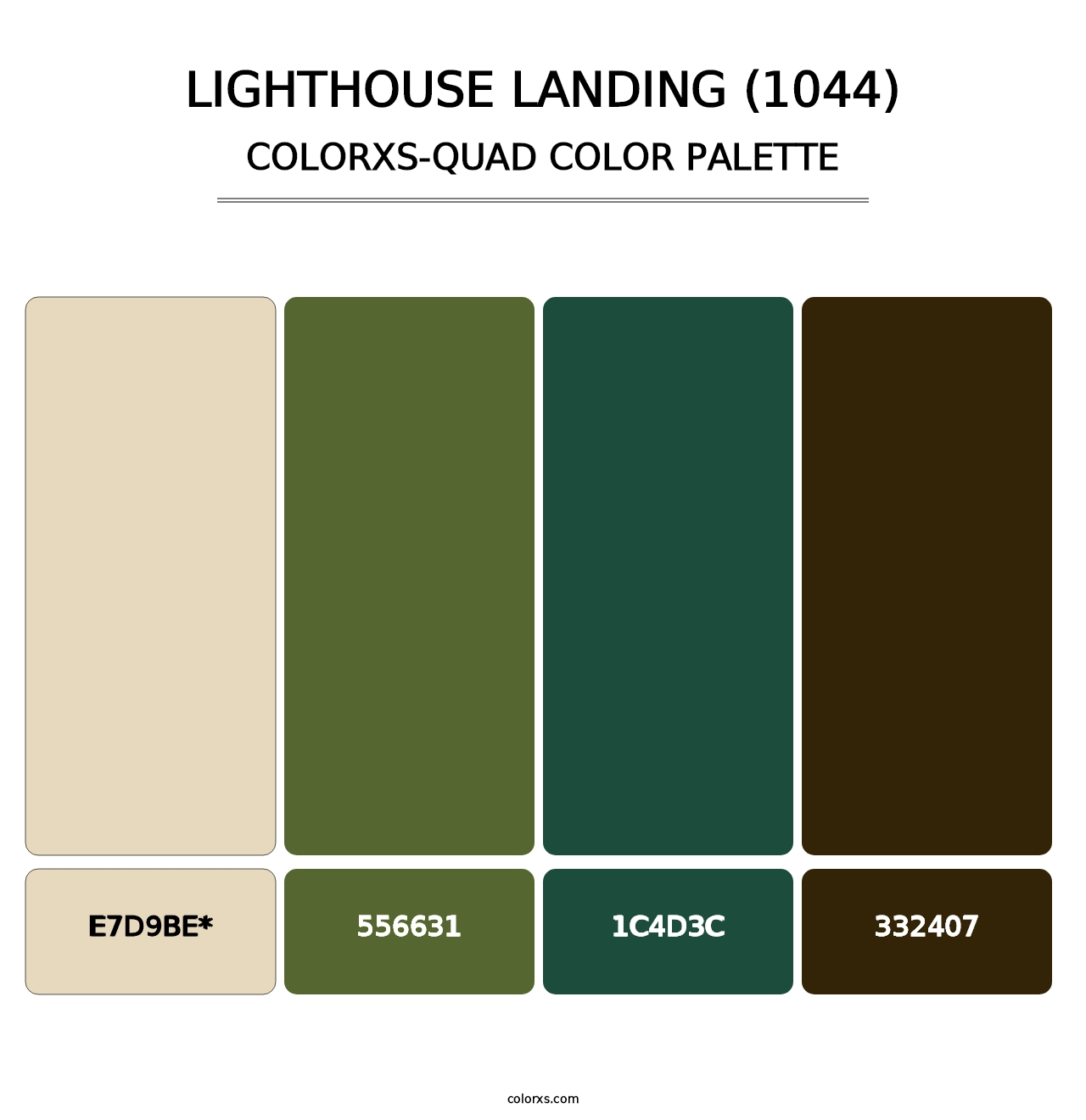 Lighthouse Landing (1044) - Colorxs Quad Palette