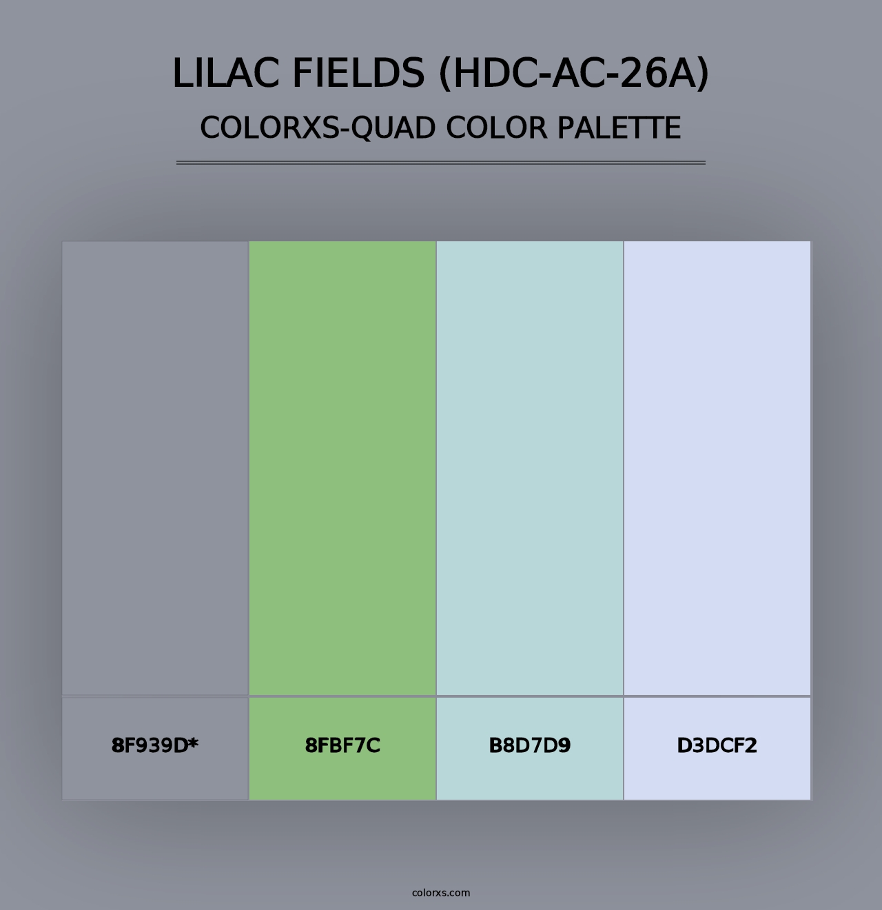 Lilac Fields (HDC-AC-26A) - Colorxs Quad Palette