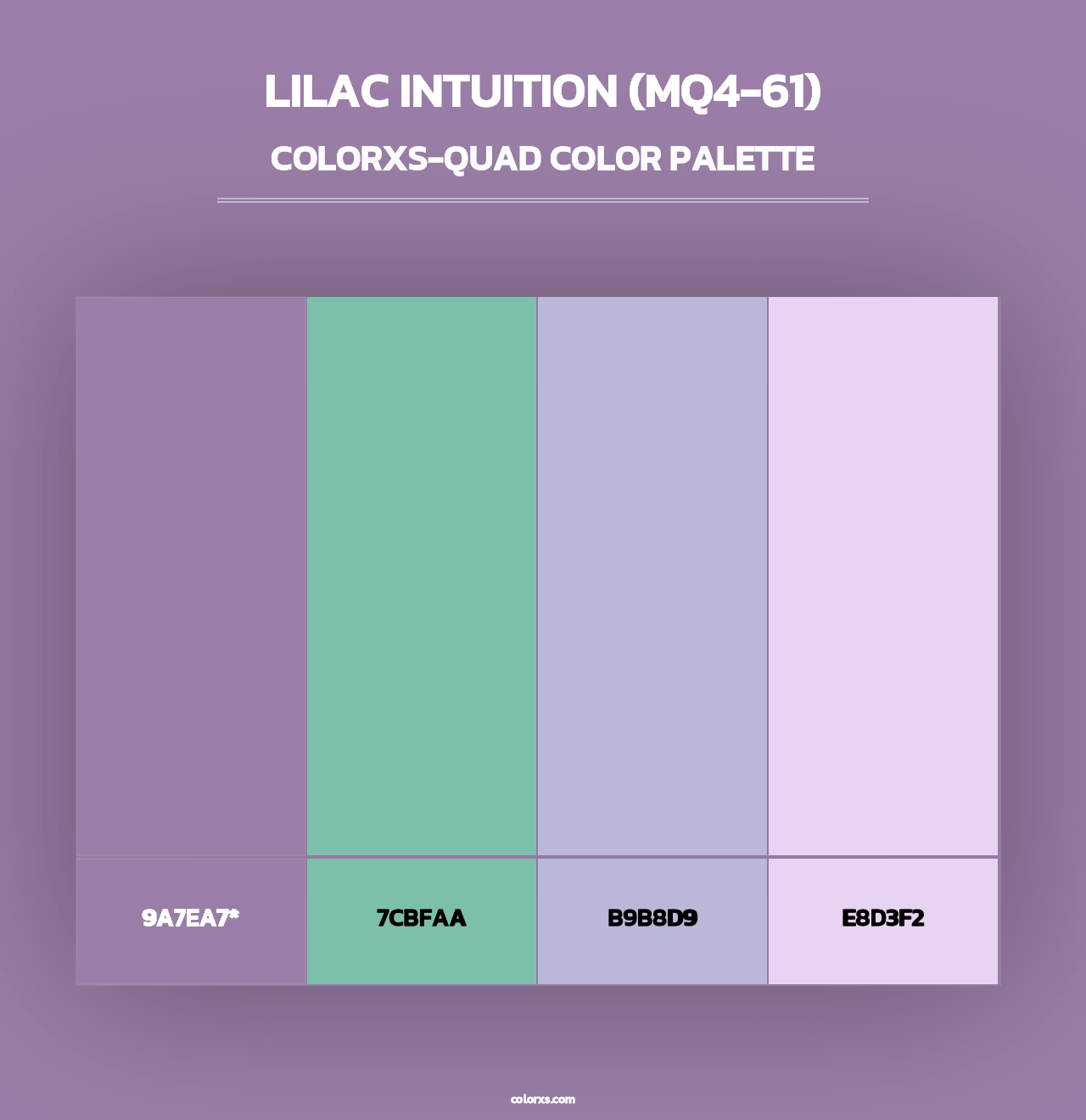 Lilac Intuition (MQ4-61) - Colorxs Quad Palette