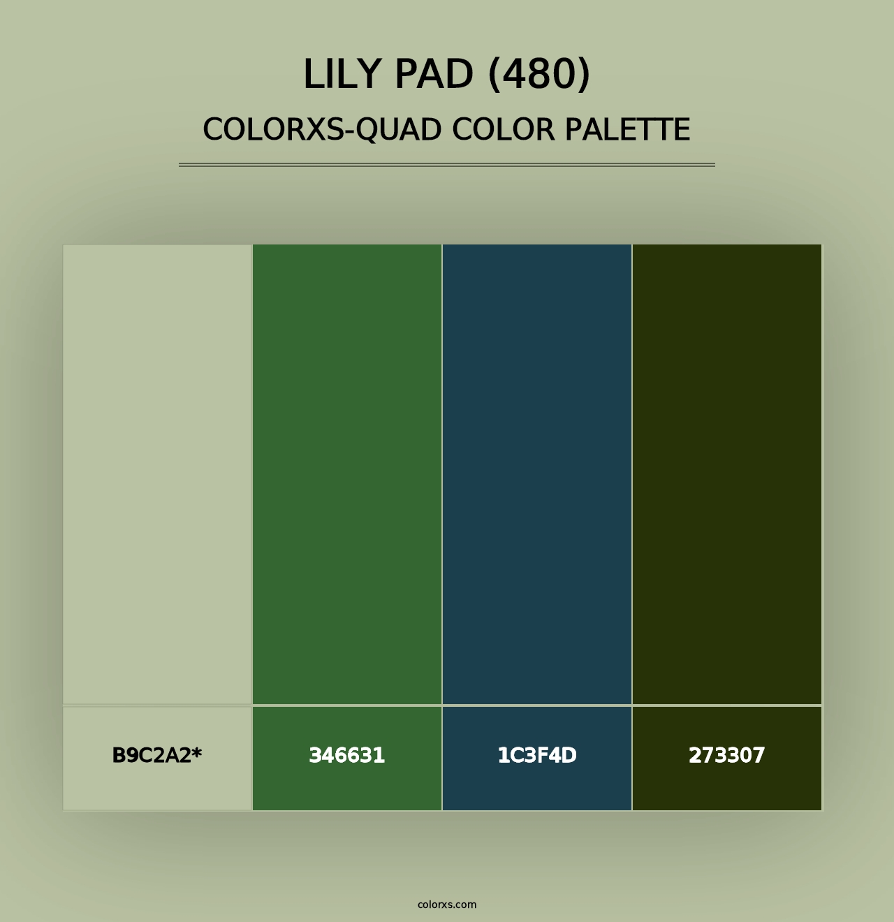 Lily Pad (480) - Colorxs Quad Palette