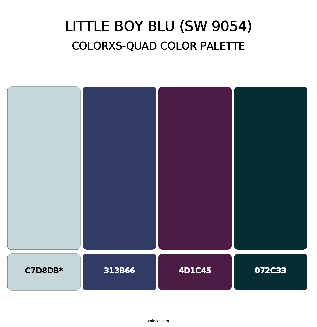 Little Boy Blu (SW 9054) - Colorxs Quad Palette