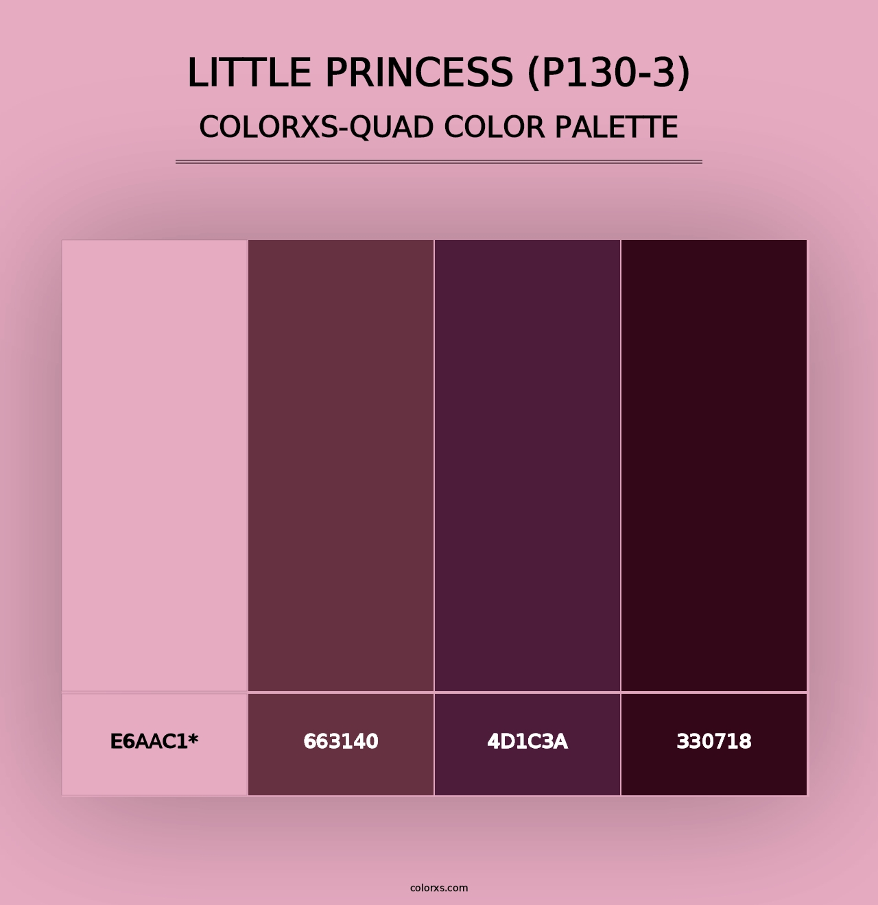 Little Princess (P130-3) - Colorxs Quad Palette