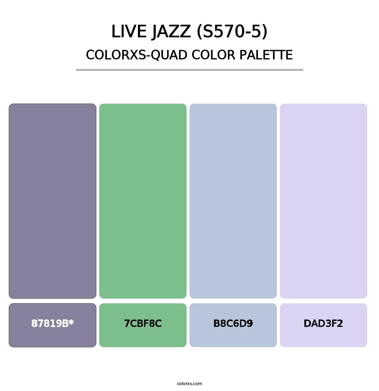 Live Jazz (S570-5) - Colorxs Quad Palette