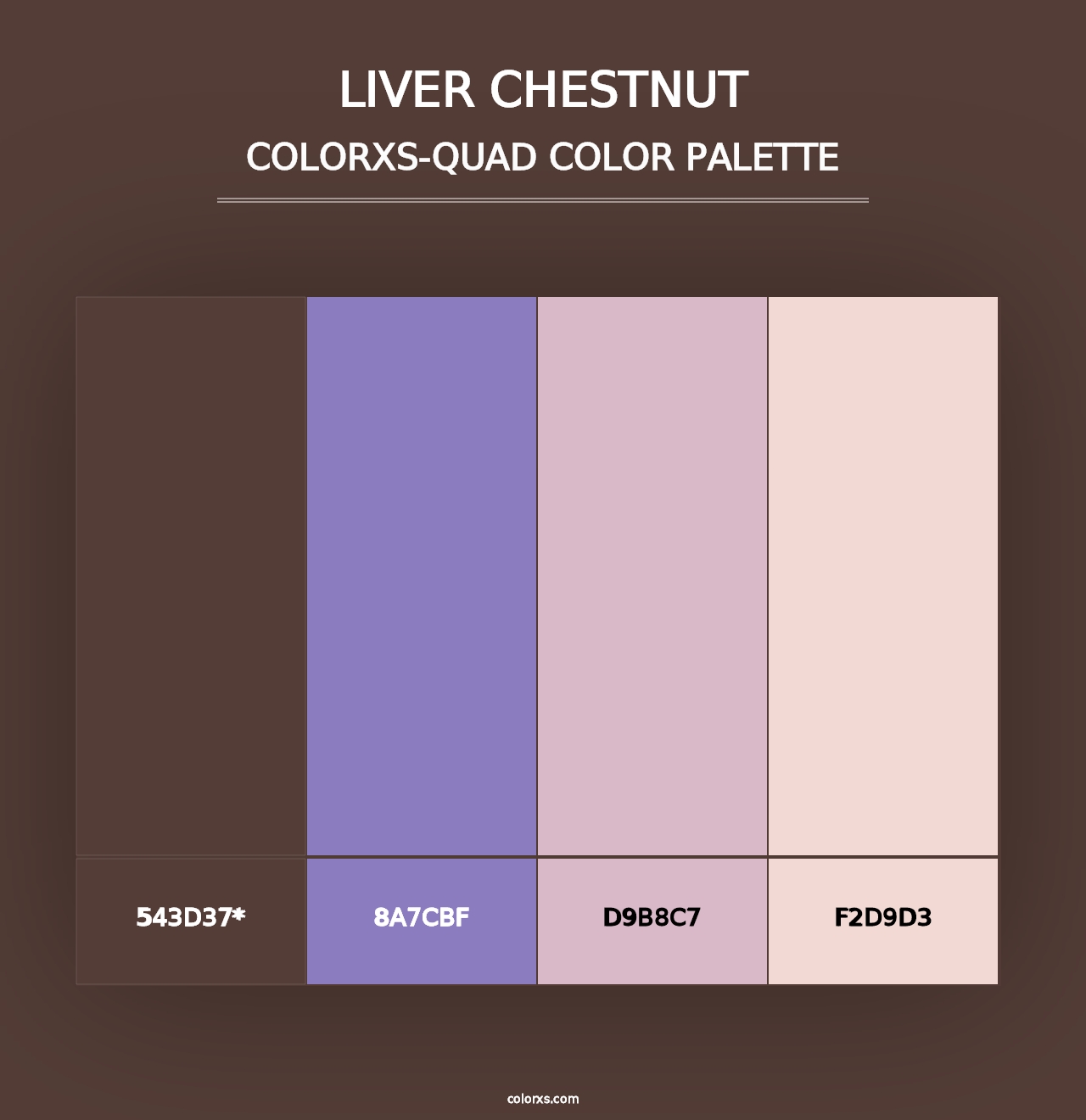 Liver Chestnut - Colorxs Quad Palette