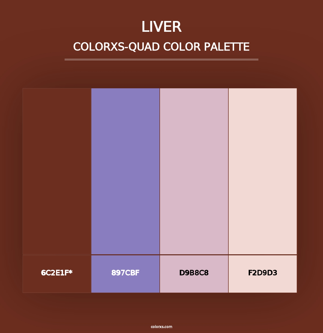 Liver - Colorxs Quad Palette