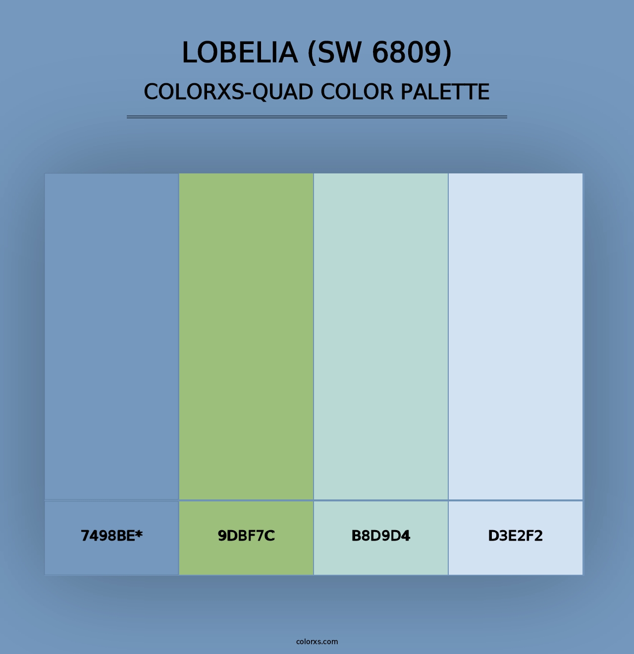 Lobelia (SW 6809) - Colorxs Quad Palette