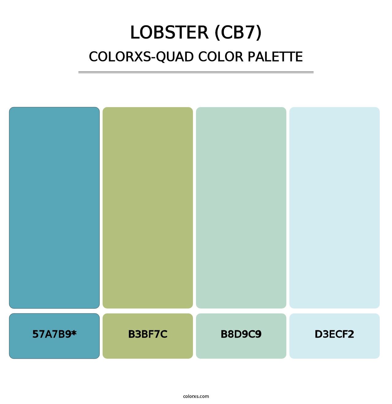 Lobster (CB7) - Colorxs Quad Palette