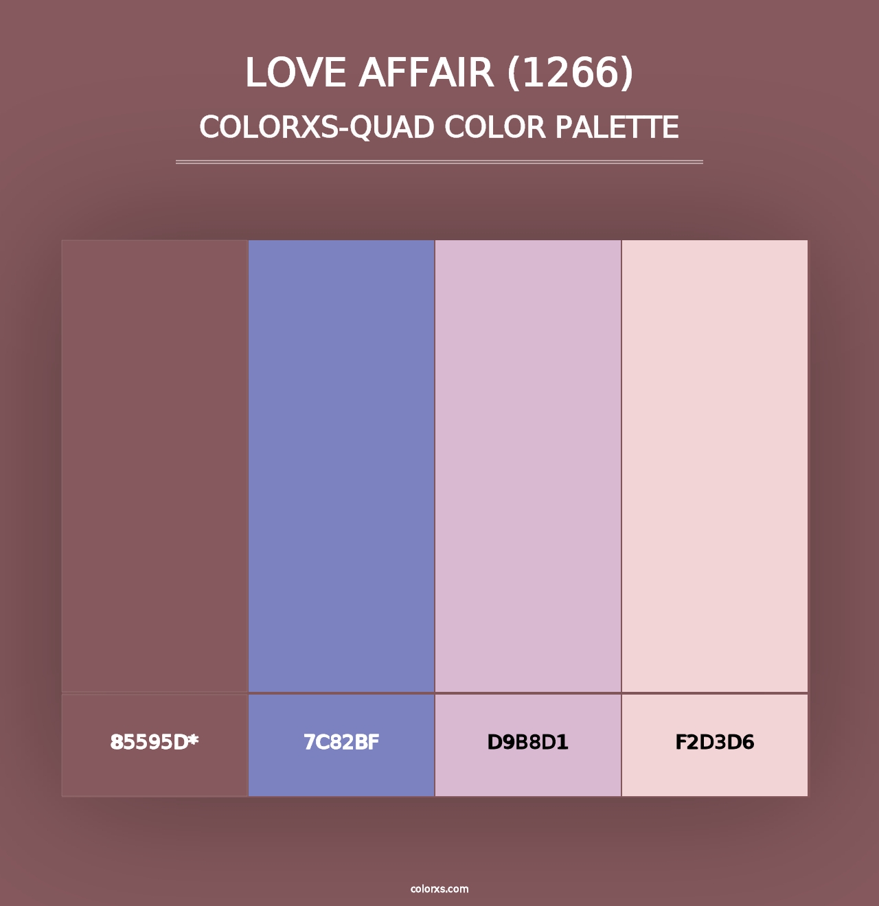 Love Affair (1266) - Colorxs Quad Palette