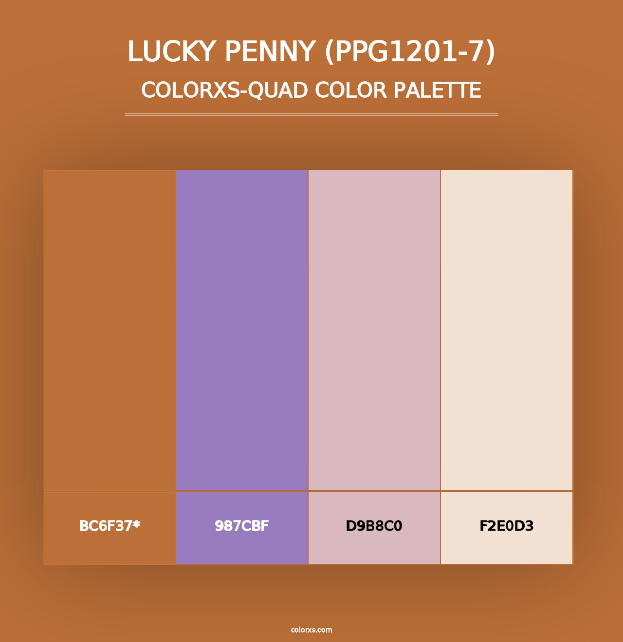 Lucky Penny (PPG1201-7) - Colorxs Quad Palette