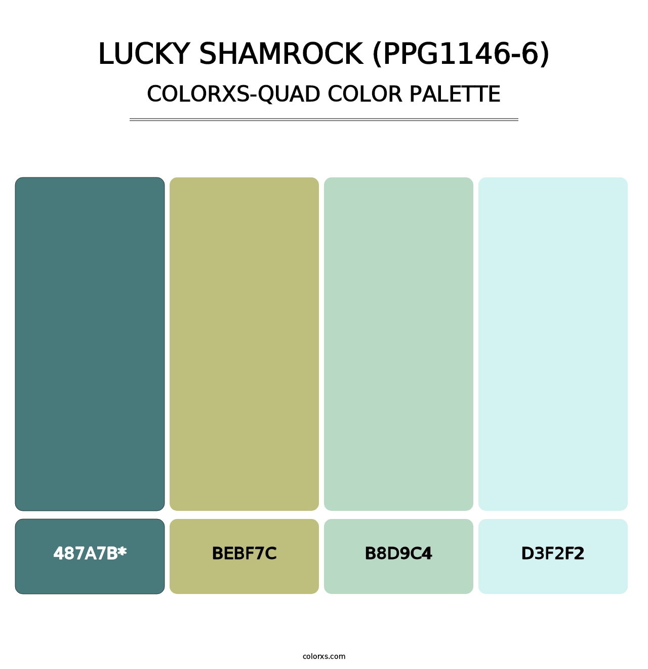 Lucky Shamrock (PPG1146-6) - Colorxs Quad Palette