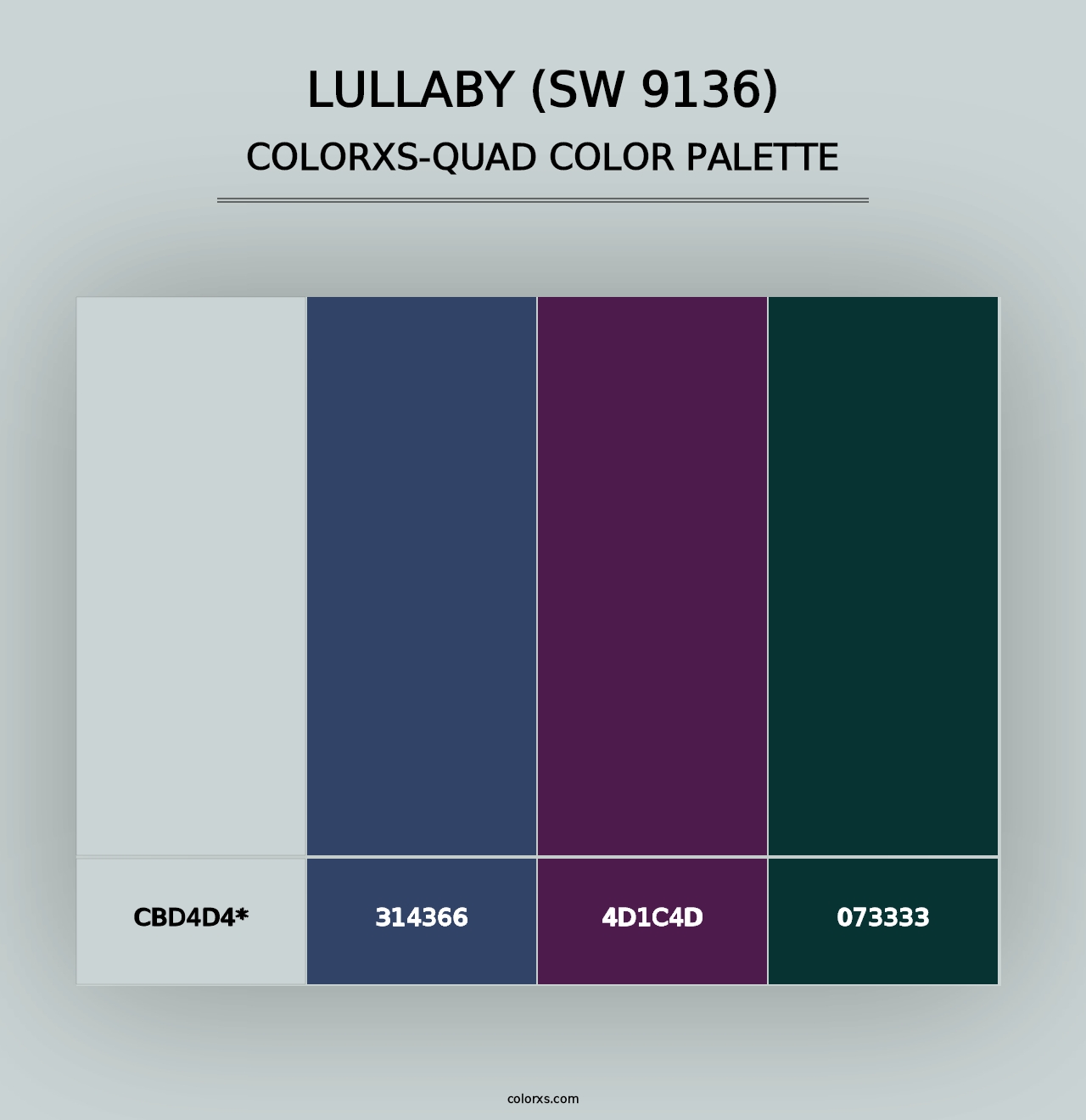 Lullaby (SW 9136) - Colorxs Quad Palette