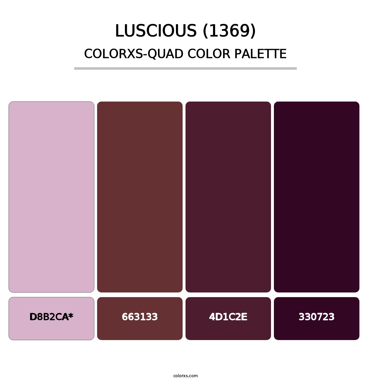 Luscious (1369) - Colorxs Quad Palette