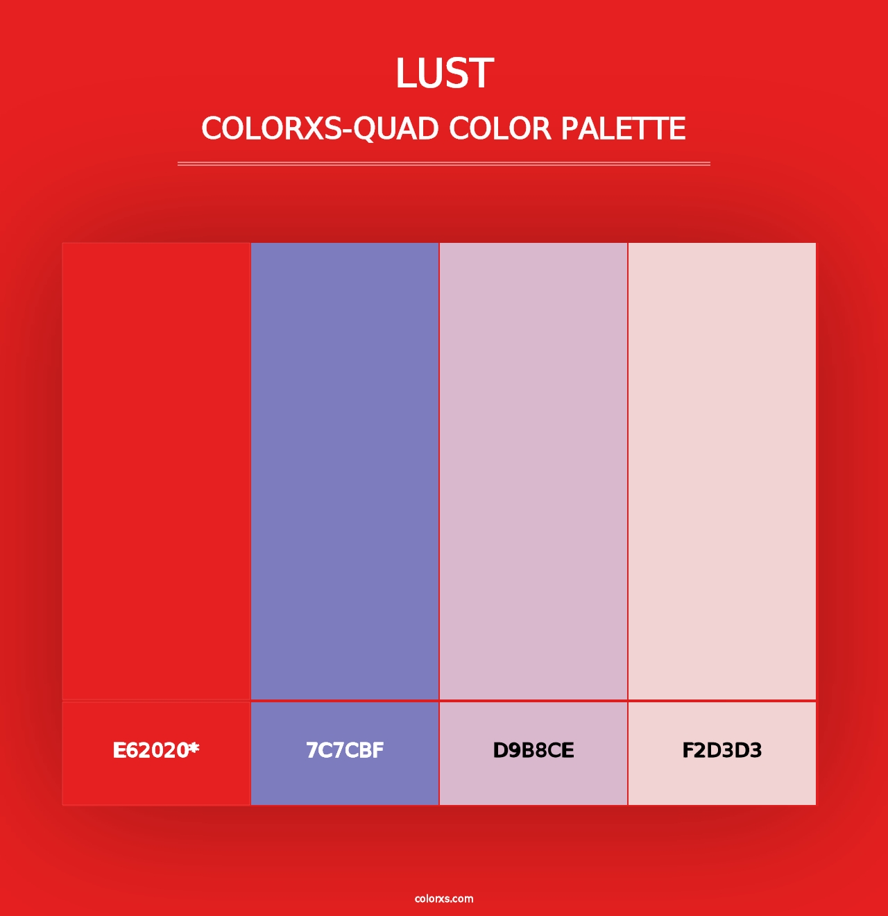 Lust - Colorxs Quad Palette