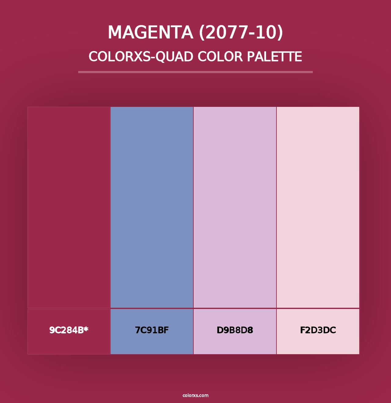 Magenta (2077-10) - Colorxs Quad Palette