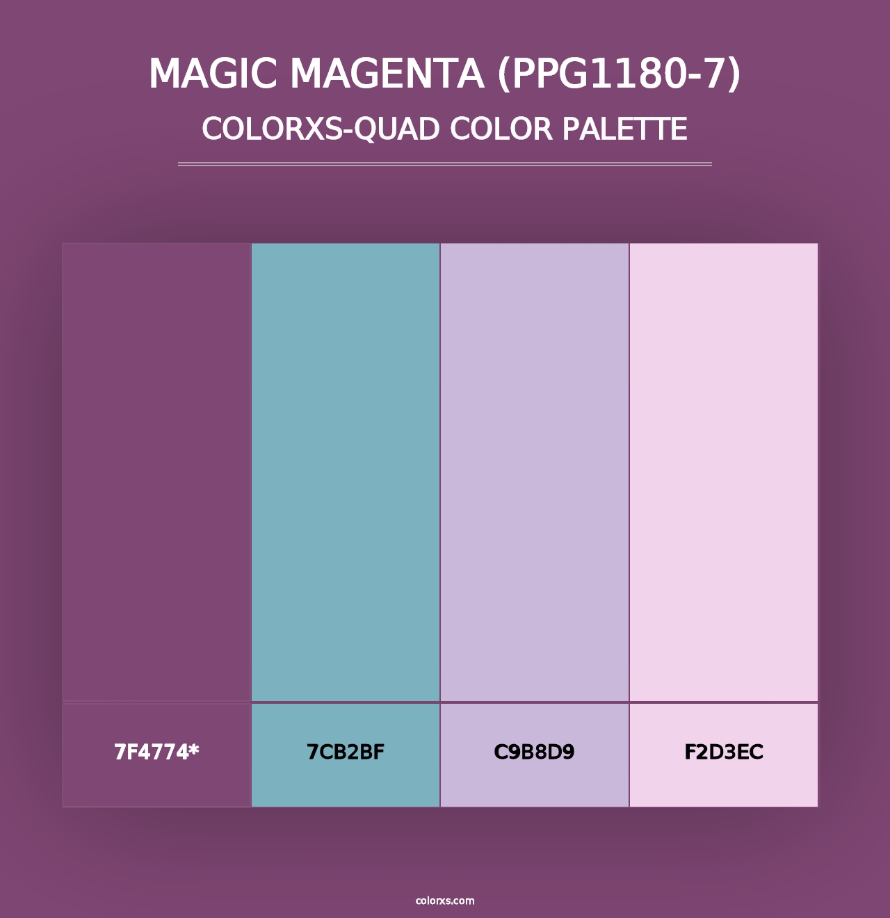 Magic Magenta (PPG1180-7) - Colorxs Quad Palette