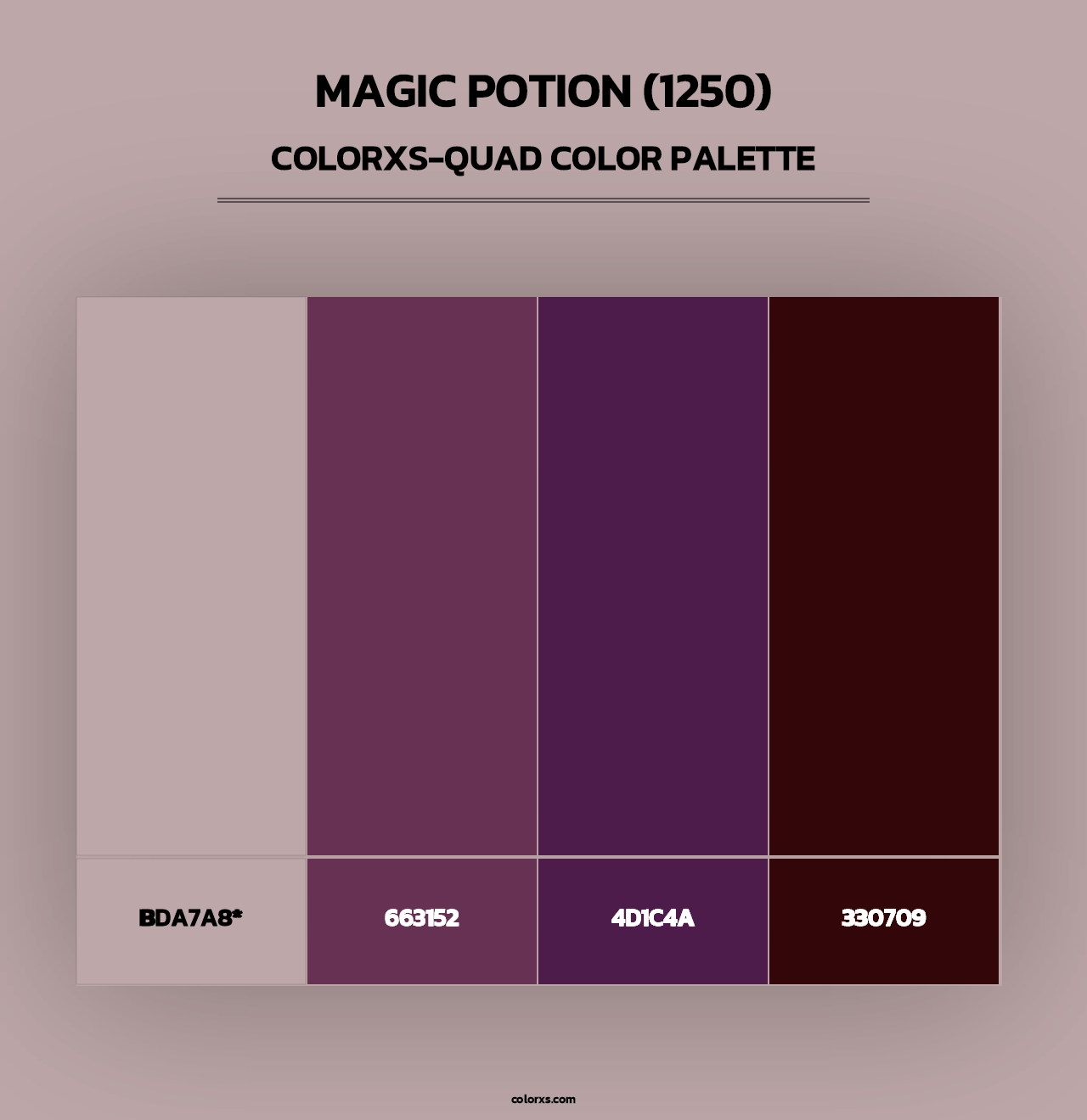 Magic Potion (1250) - Colorxs Quad Palette