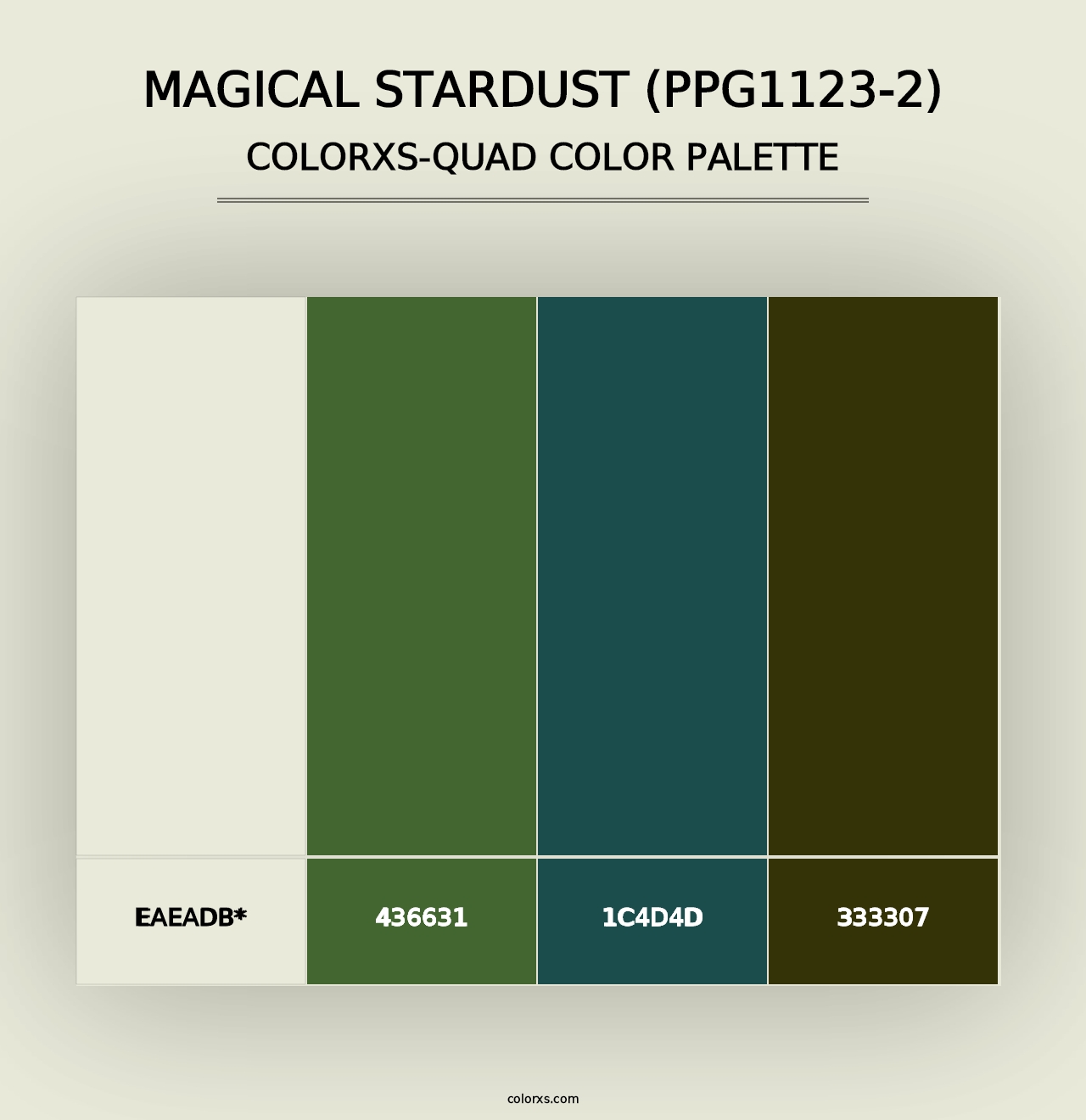 Magical Stardust (PPG1123-2) - Colorxs Quad Palette