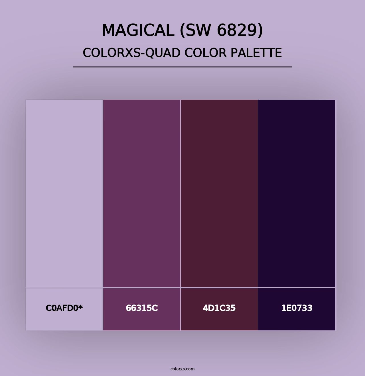 Magical (SW 6829) - Colorxs Quad Palette