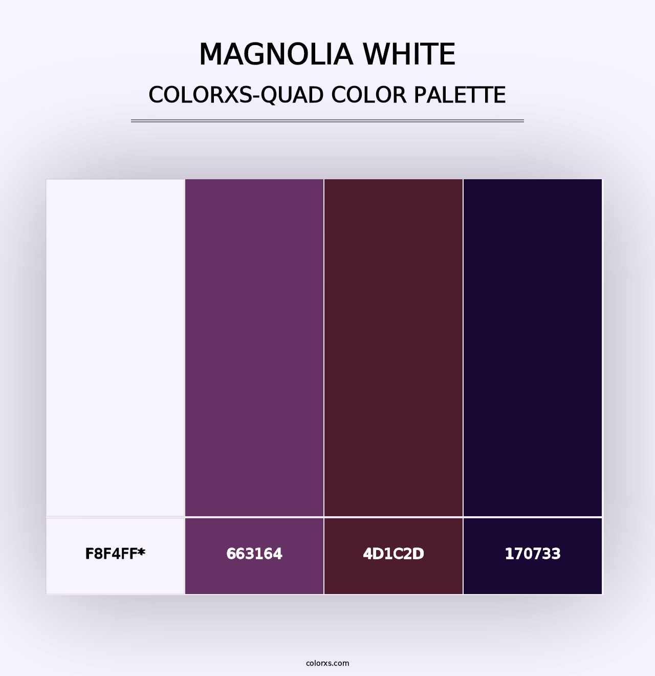 Magnolia White - Colorxs Quad Palette