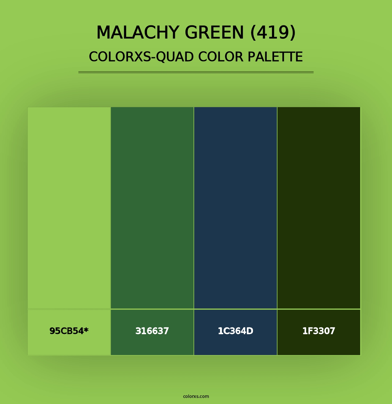 Malachy Green (419) - Colorxs Quad Palette