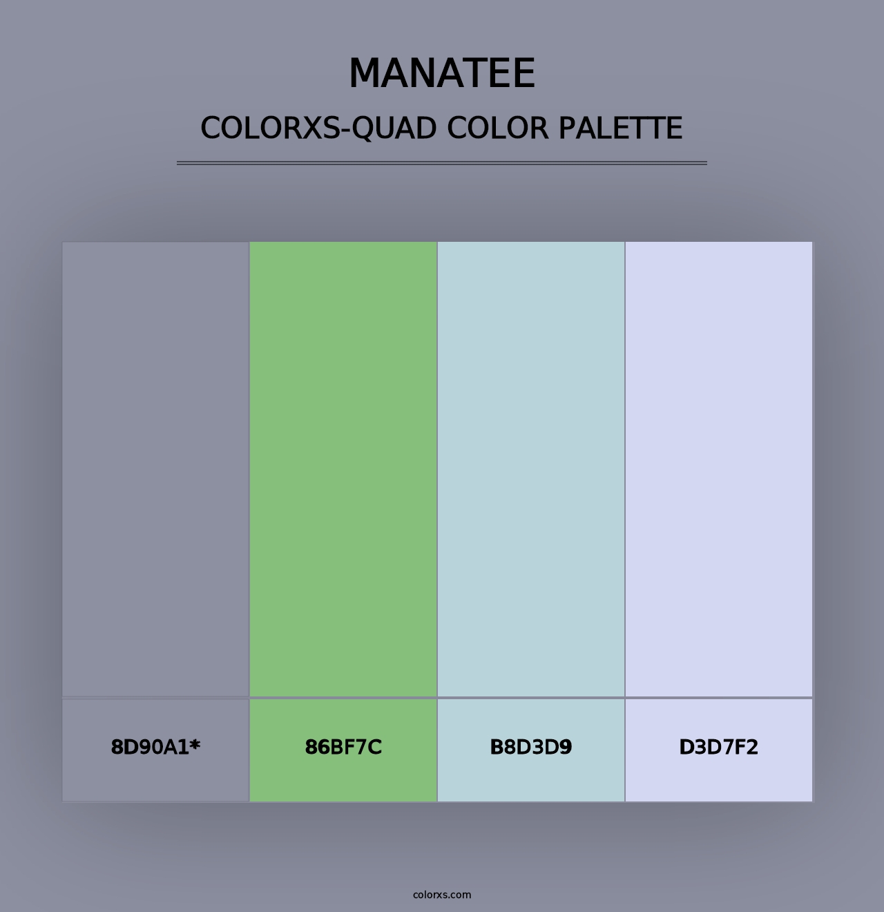 Manatee - Colorxs Quad Palette