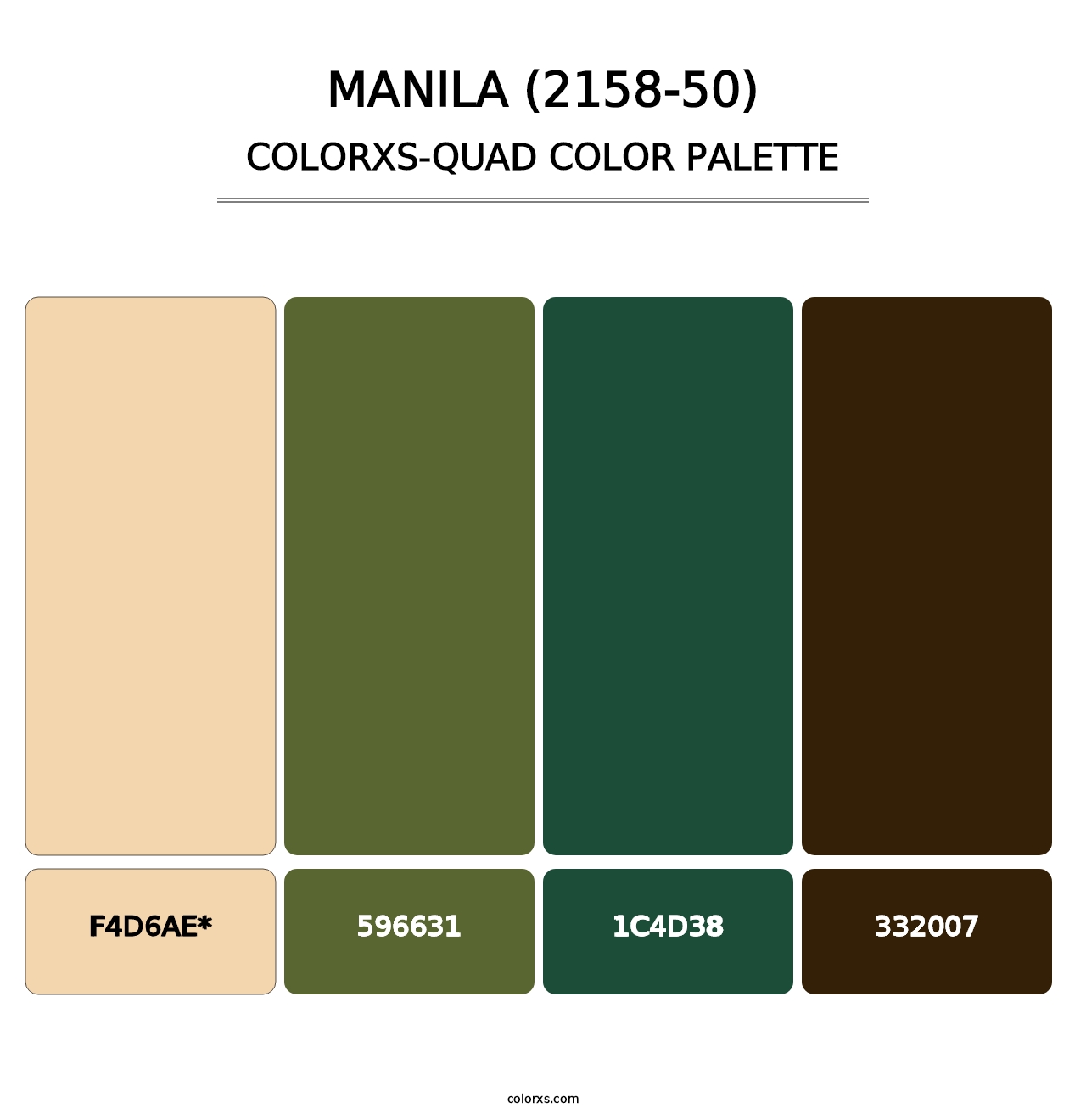 Manila (2158-50) - Colorxs Quad Palette