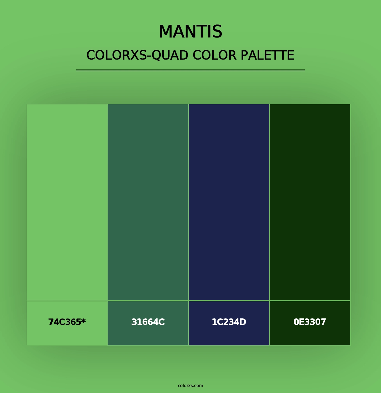 Mantis - Colorxs Quad Palette