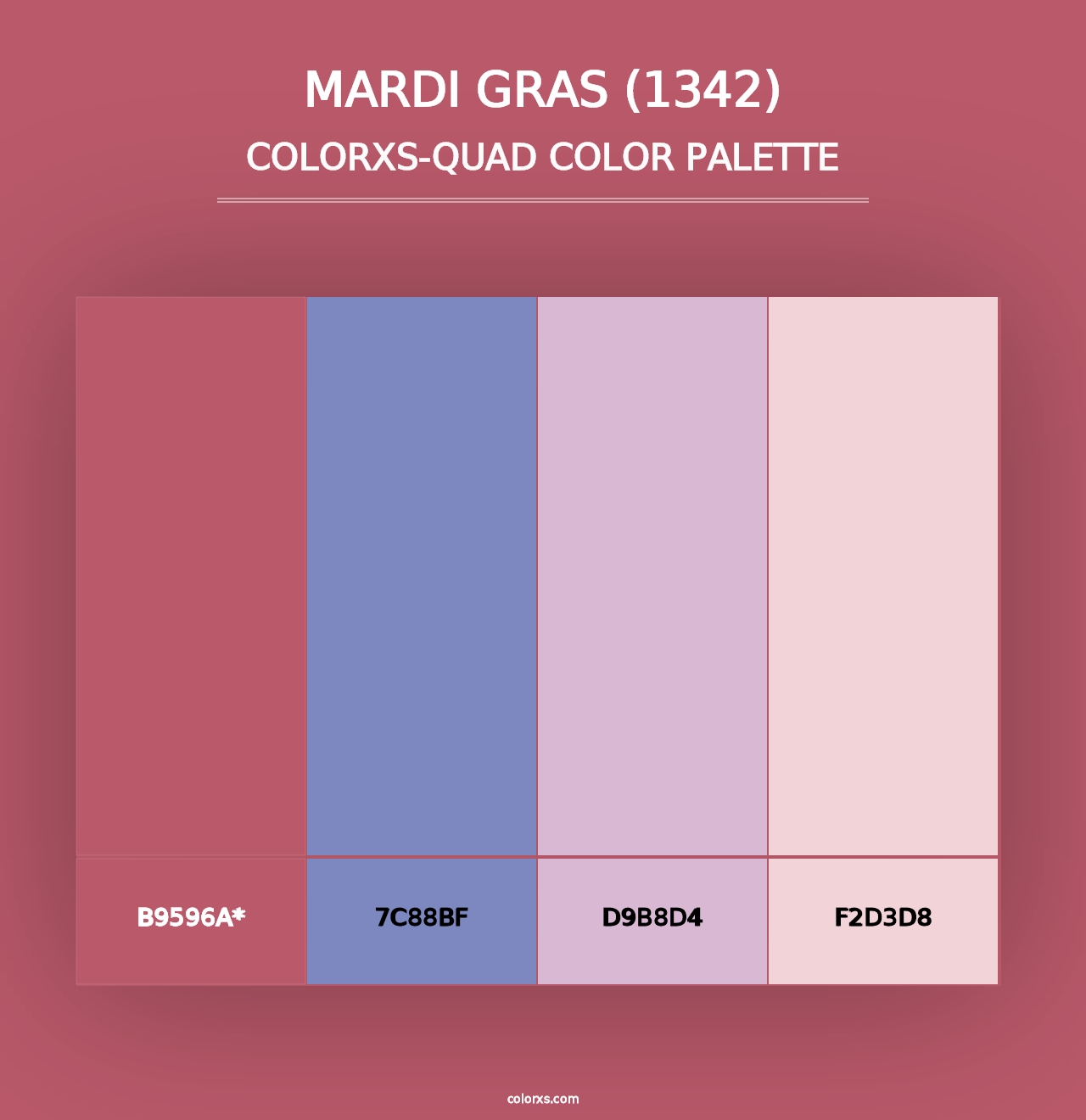 Mardi Gras (1342) - Colorxs Quad Palette