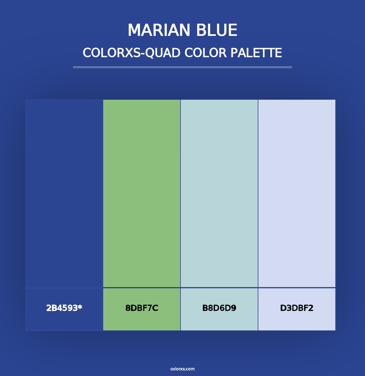 Marian Blue - Colorxs Quad Palette