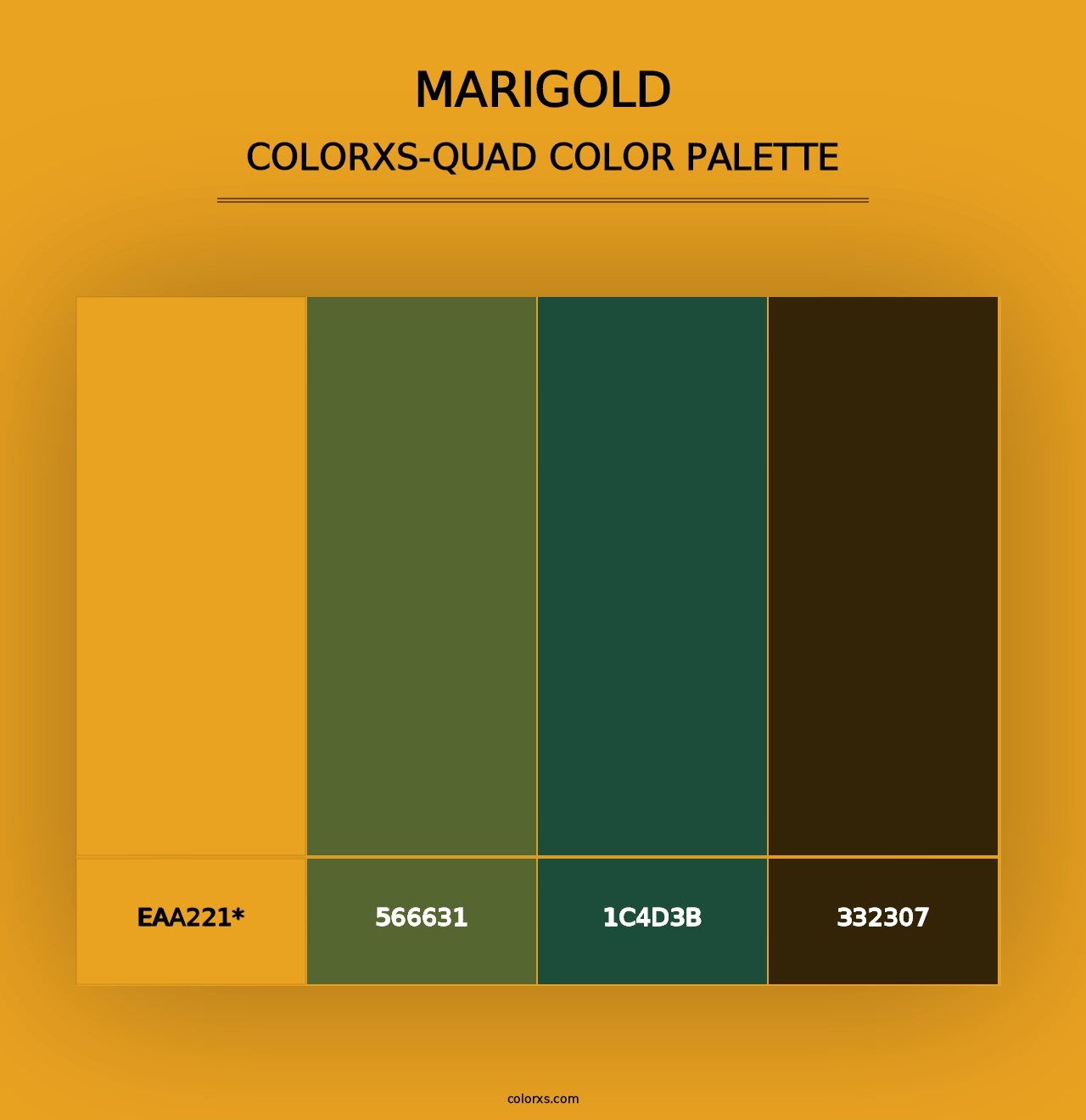 Marigold - Colorxs Quad Palette