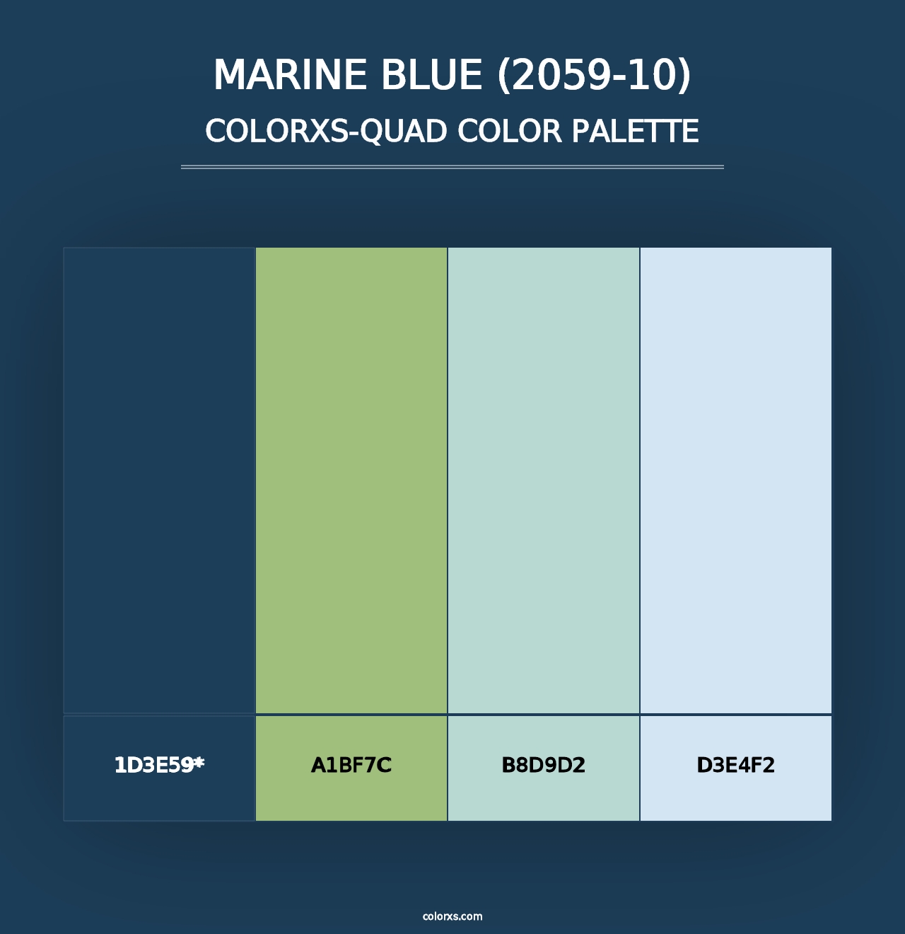 Marine Blue (2059-10) - Colorxs Quad Palette