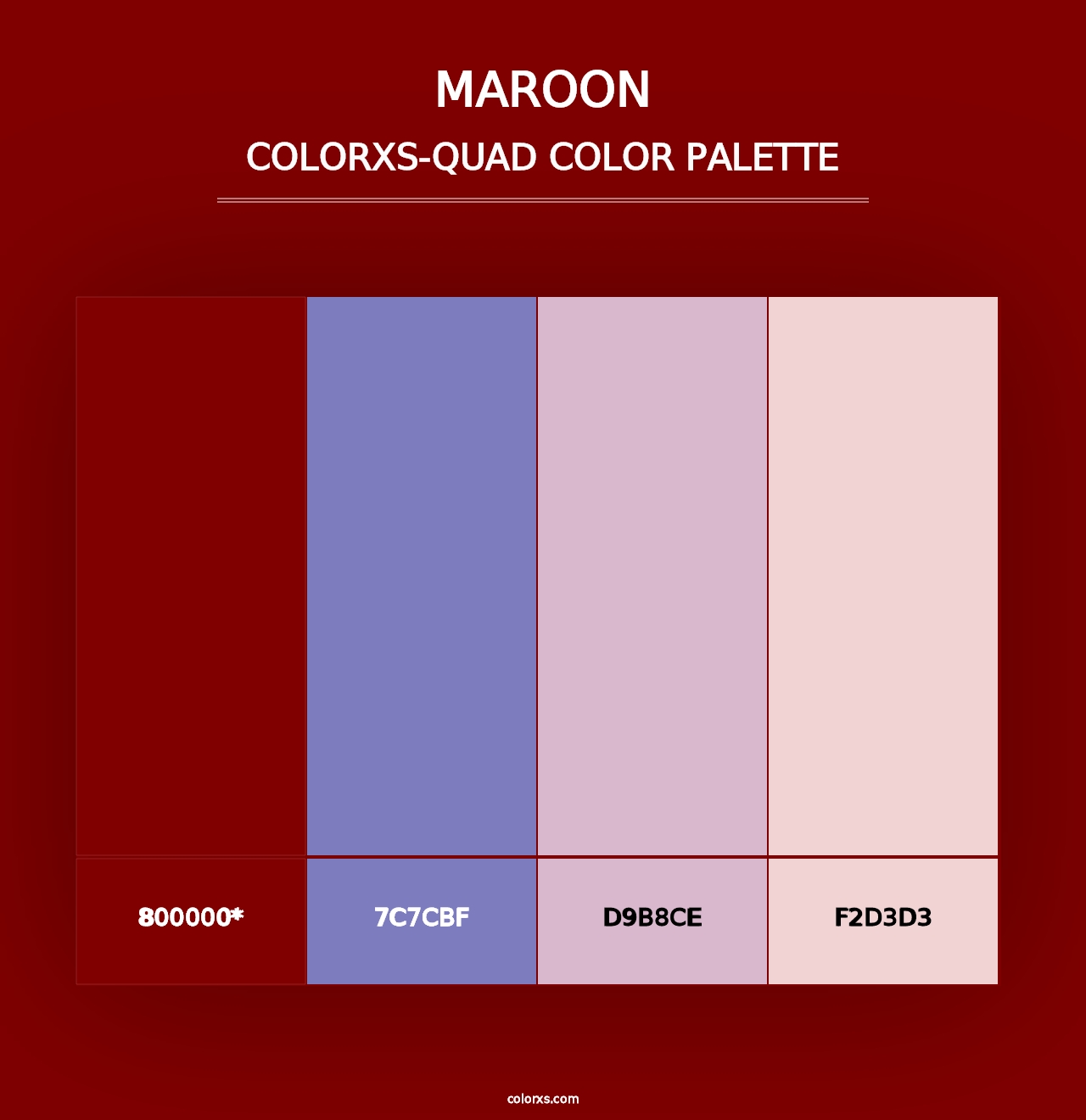 Maroon - Colorxs Quad Palette