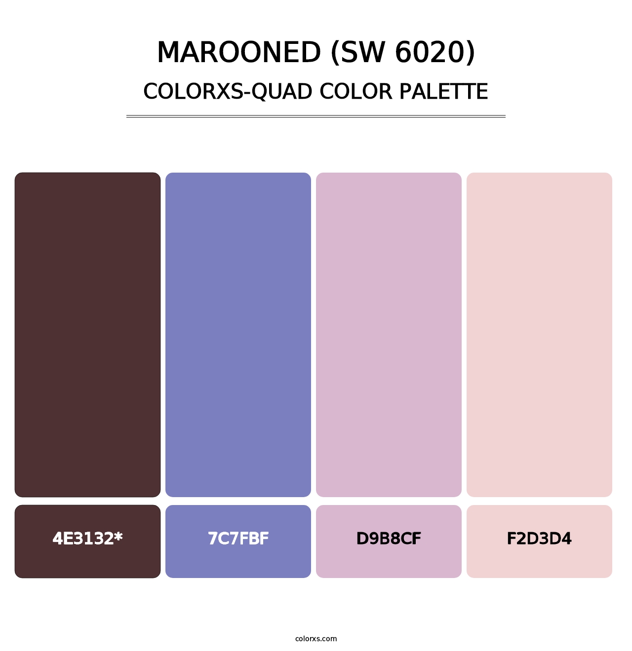 Marooned (SW 6020) - Colorxs Quad Palette