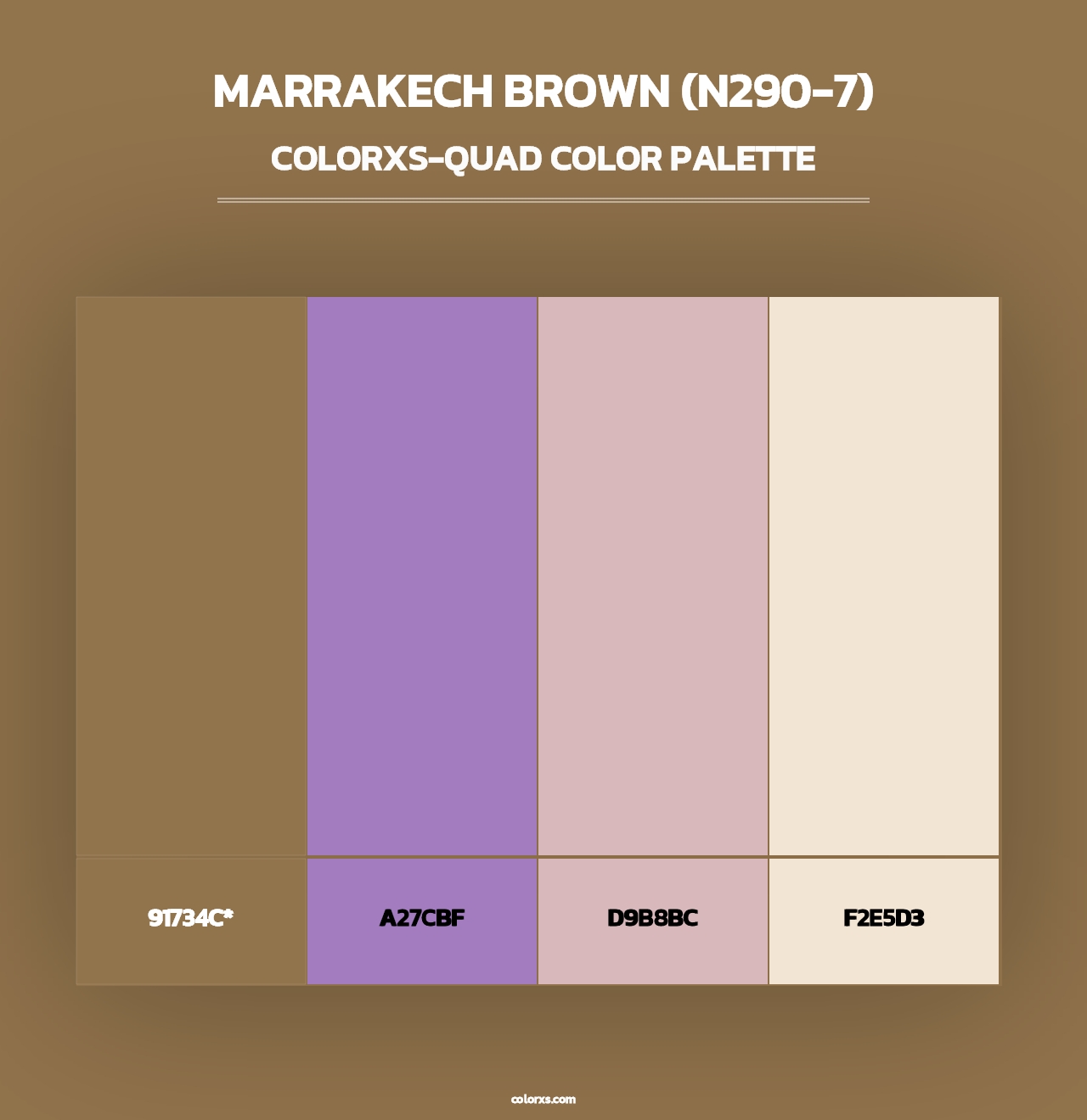 Marrakech Brown (N290-7) - Colorxs Quad Palette