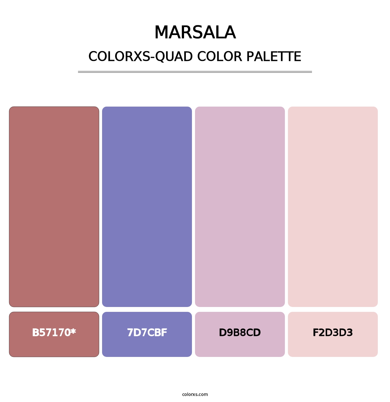 Marsala - Colorxs Quad Palette