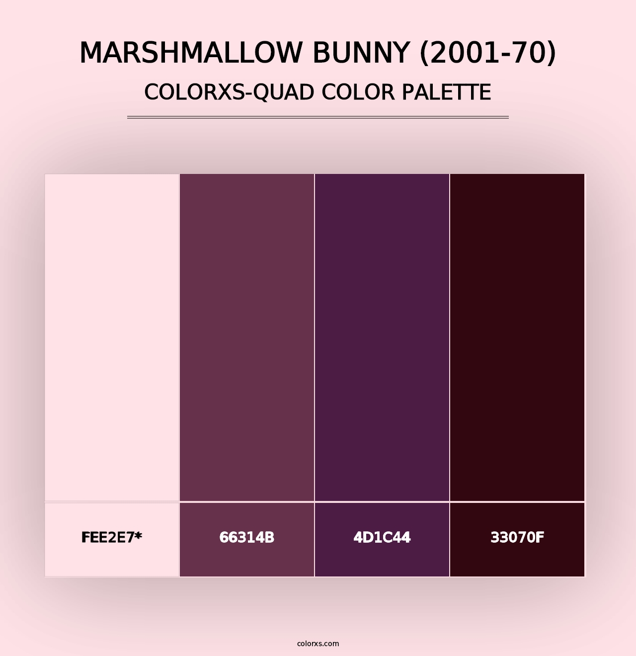 Marshmallow Bunny (2001-70) - Colorxs Quad Palette