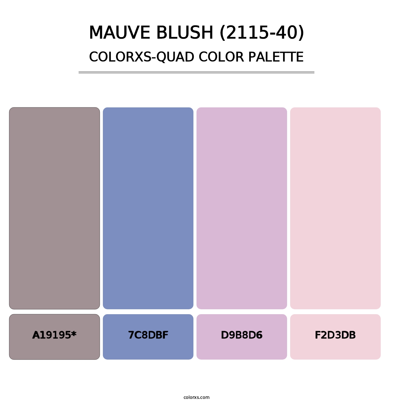 Mauve Blush (2115-40) - Colorxs Quad Palette