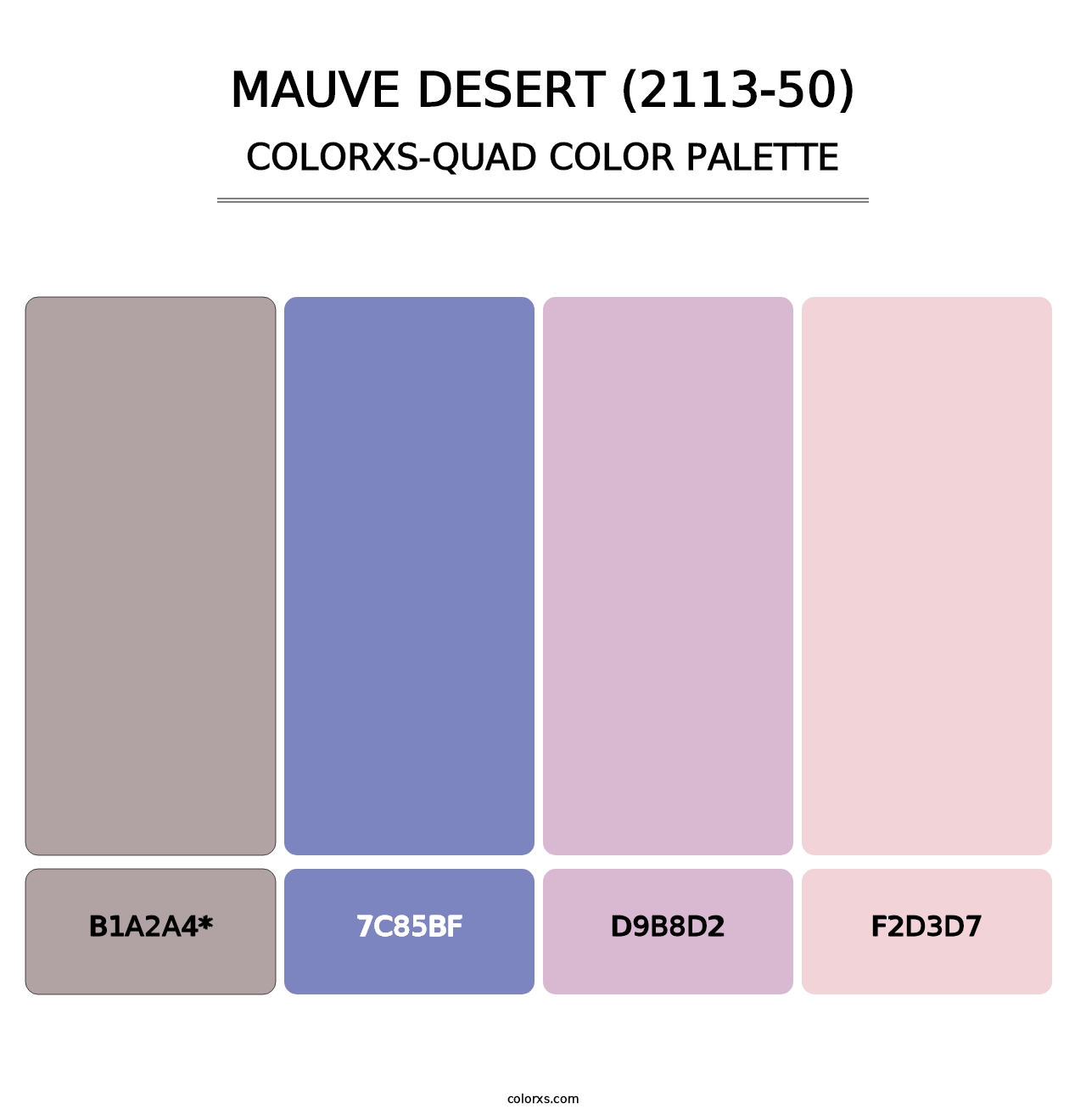 Mauve Desert (2113-50) - Colorxs Quad Palette