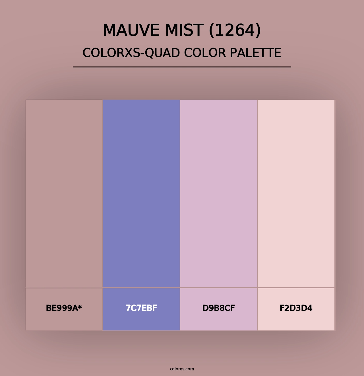 Mauve Mist (1264) - Colorxs Quad Palette